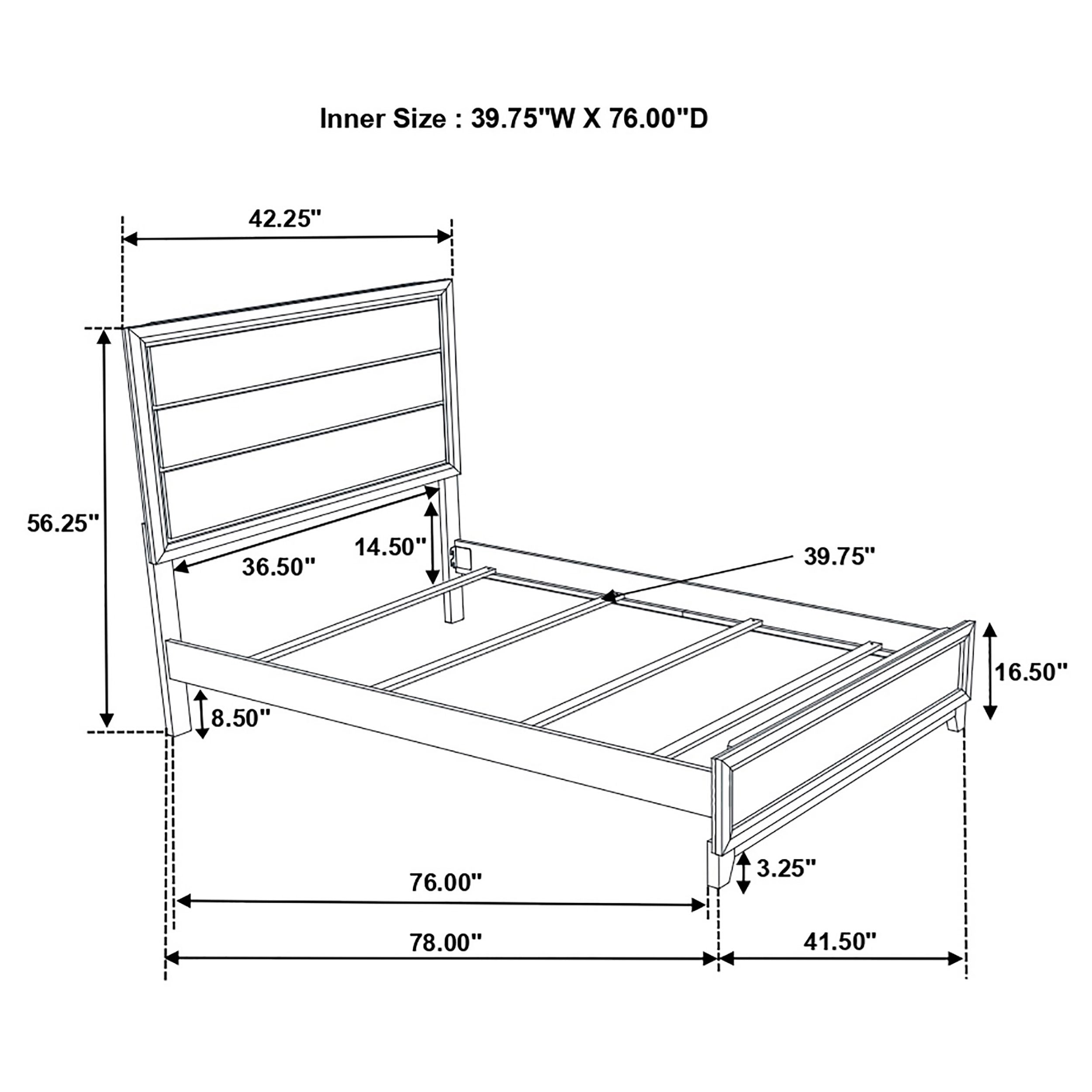 Watson Four-piece Twin Bedroom Set Grey Oak