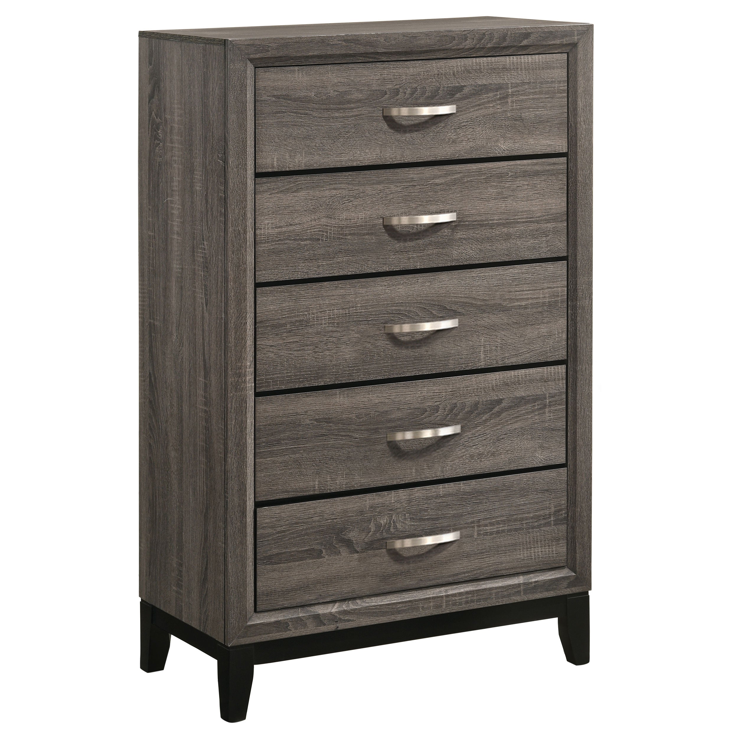 Dar Furniture - Coaster - Watson 5-drawer Bedroom Chest Grey Oak - 212425