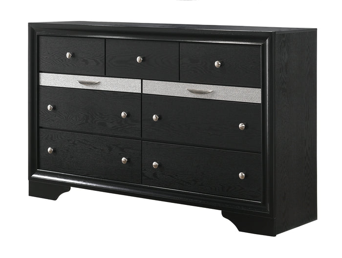 Crown Mark Regata Dresser In Black