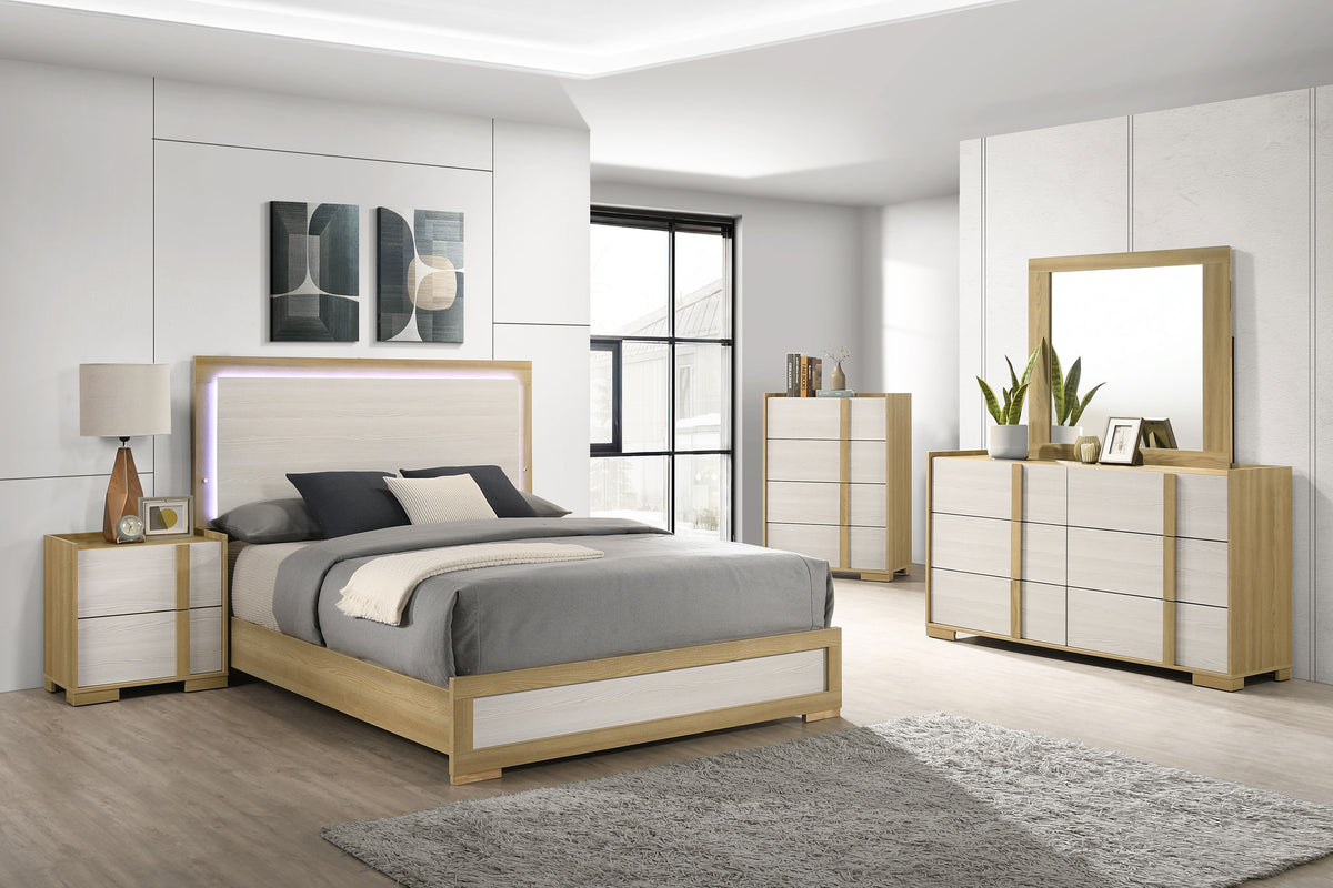 Dar Furniture - Coaster - Hyland 5-piece Queen Bedroom Set Natural - 215651Q-S5