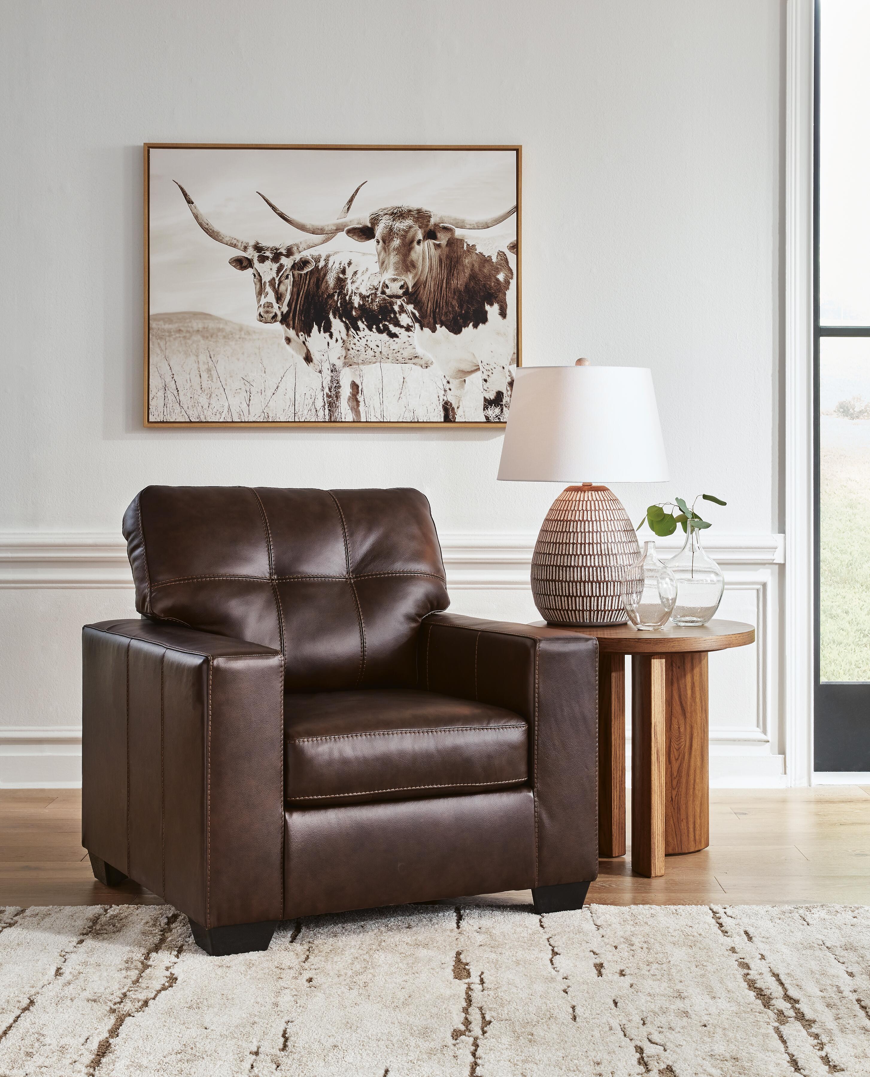 Dar Furniture - Ashley Furniture - Santorine Chair - Chair / Dark Brown - 2170620