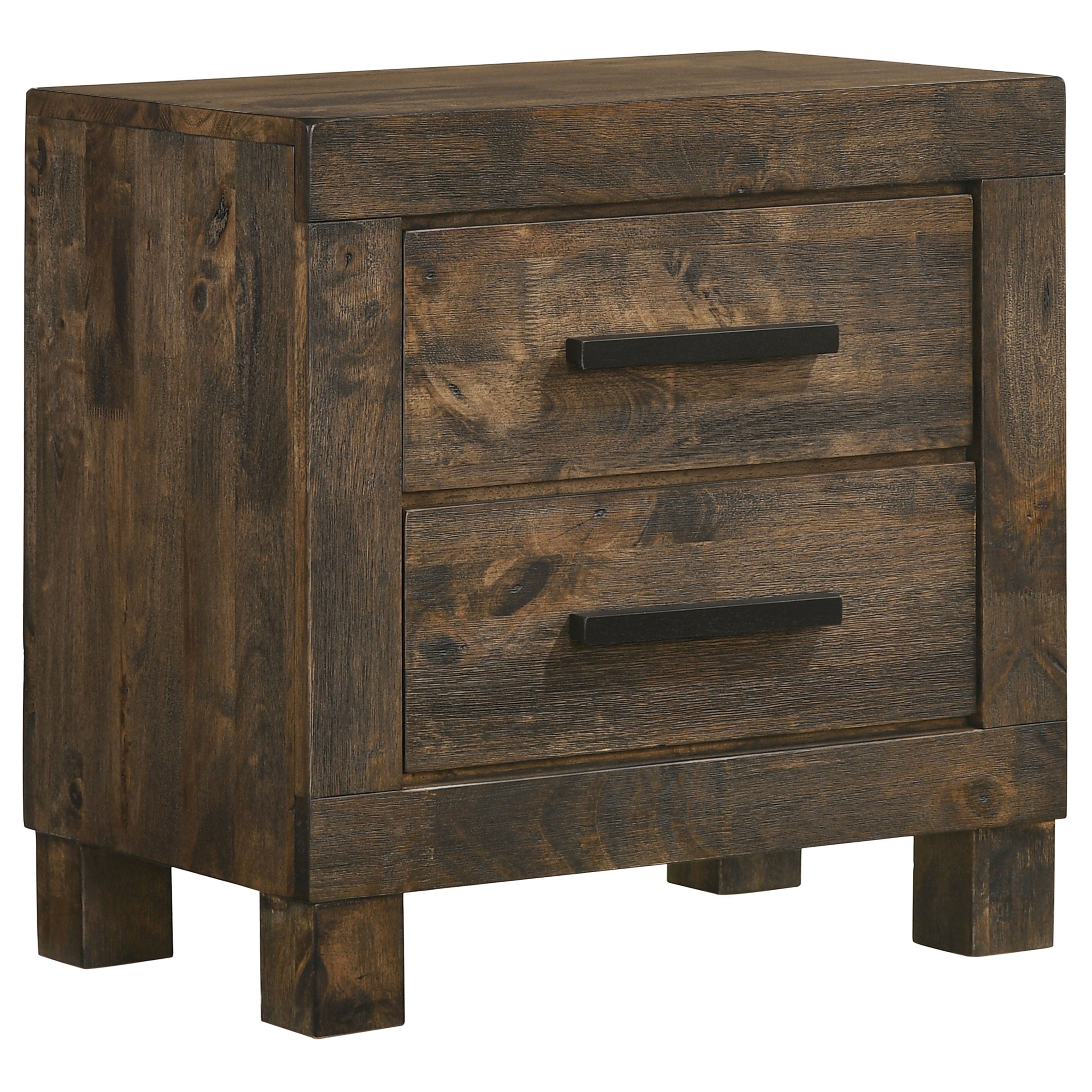 Dar Furniture - Coaster - Woodmont 2-drawer Nightstand Rustic Golden Brown - 222632