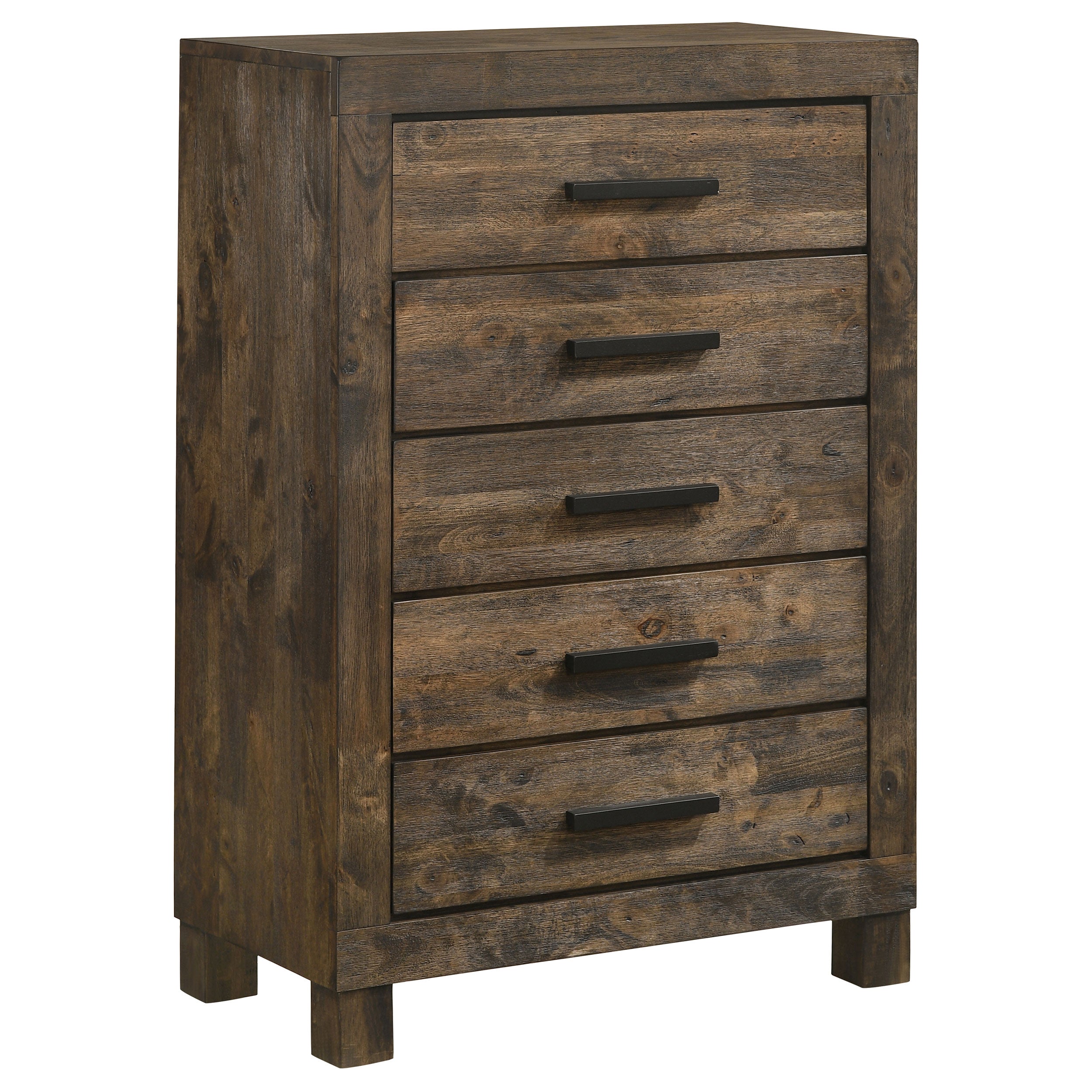 Dar Furniture - Coaster - Woodmont 5-drawer Bedroom Chest Rustic Golden Brown - 222635