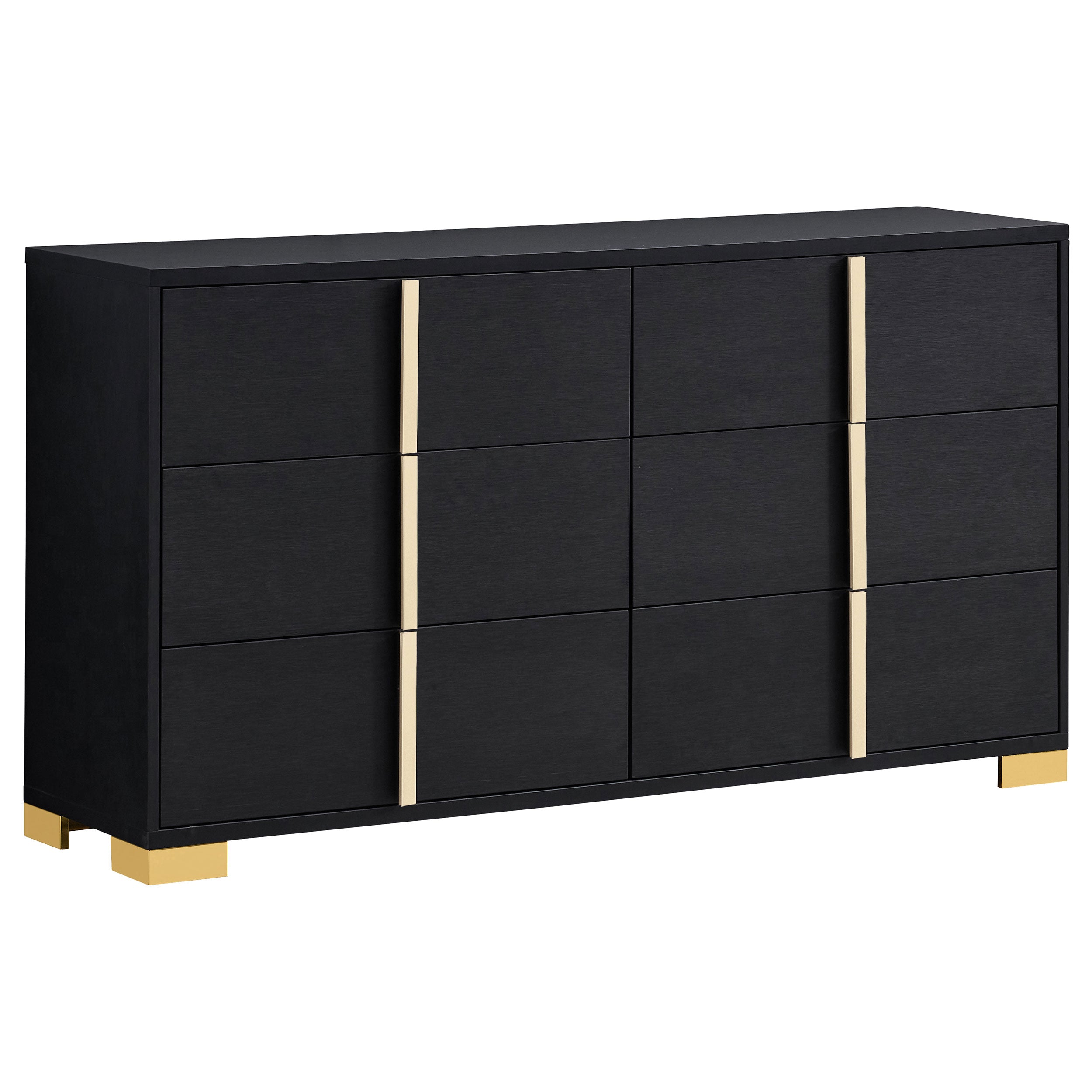 Dar Furniture - Coaster - Marceline 6-drawer Dresser Black - 222833
