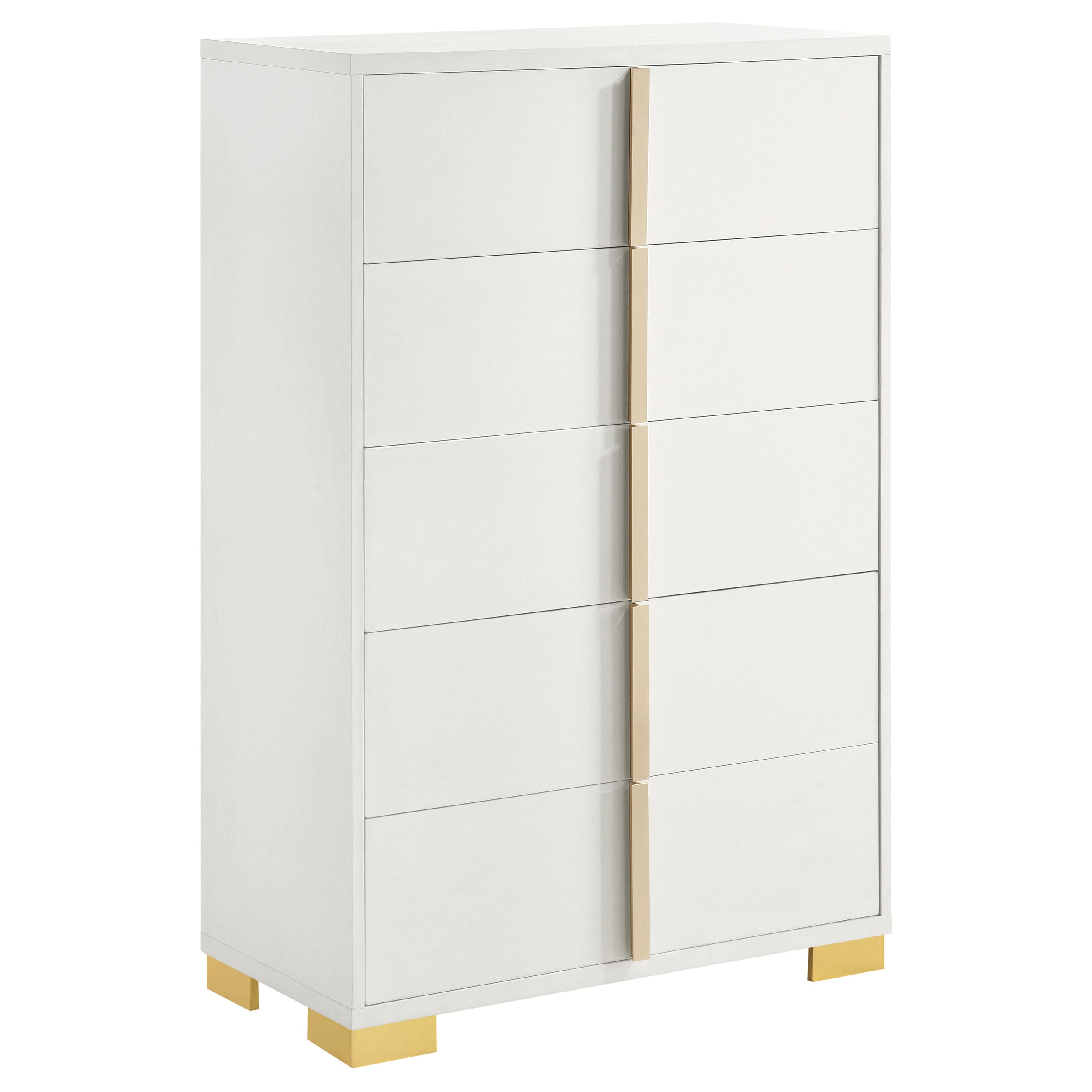 Dar Furniture - Coaster - Marceline 5-drawer Bedroom Chest White - 222935