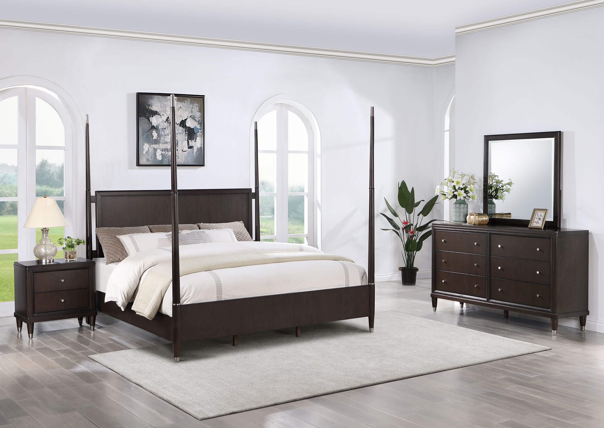 Dar Furniture - Coaster - Emberlyn 4-piece Queen Bedroom Set Brown - 223061Q-S4