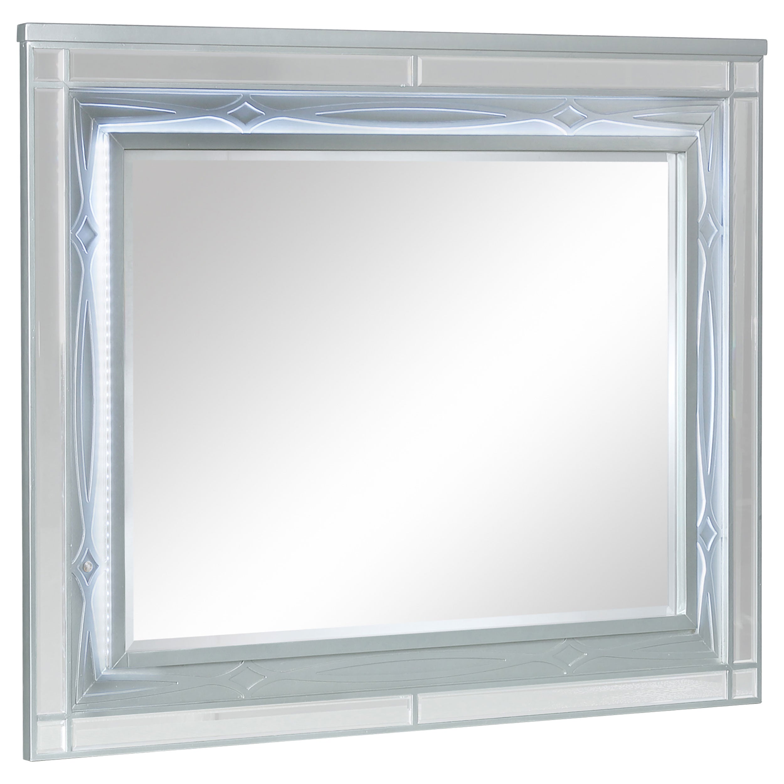 Dar Furniture - Coaster - Gunnison Dresser Mirror Silver Metallic - 223214