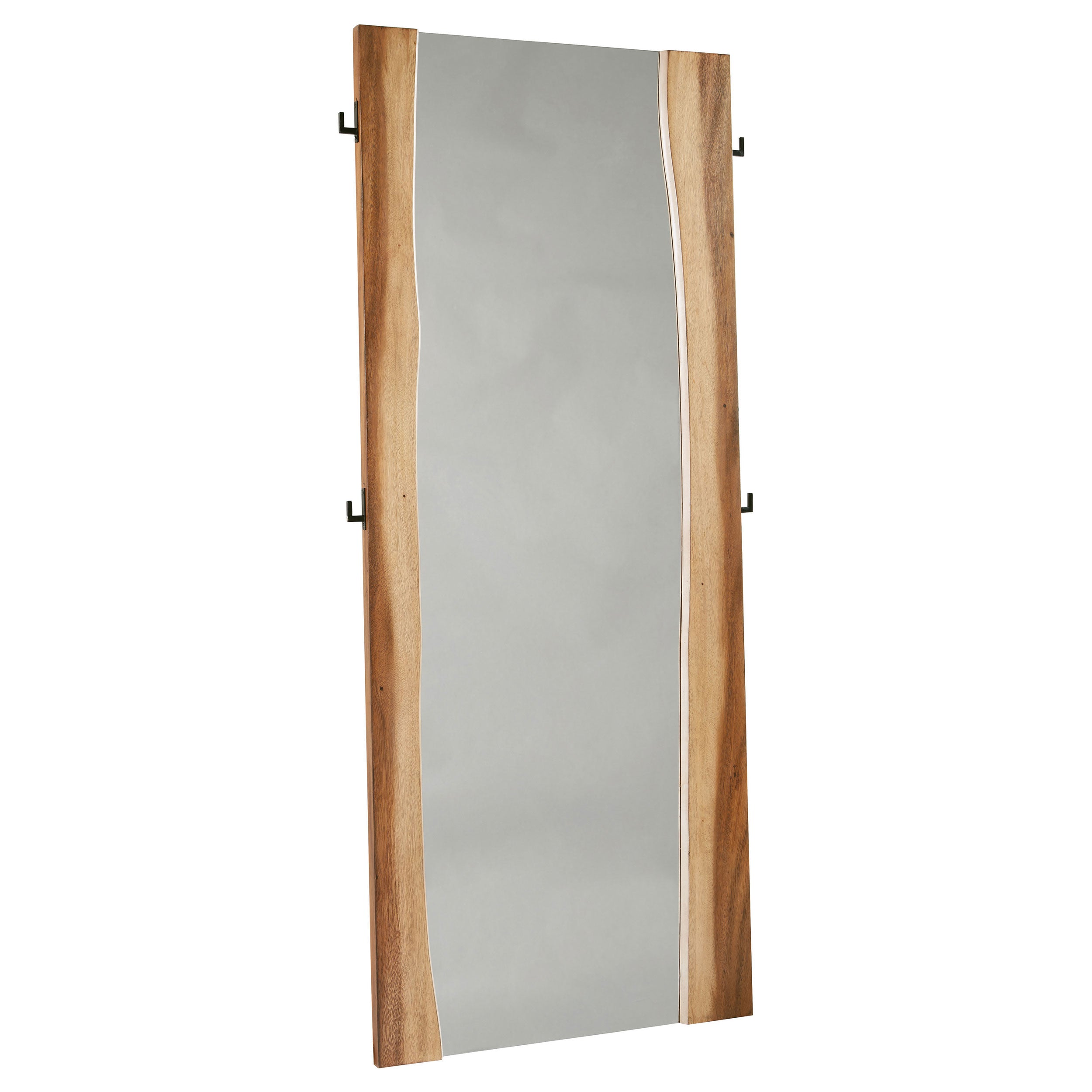 Dar Furniture - Coaster - Winslow 31 x 76 Inch Standing Floor Mirror Smokey Walnut - 223256
