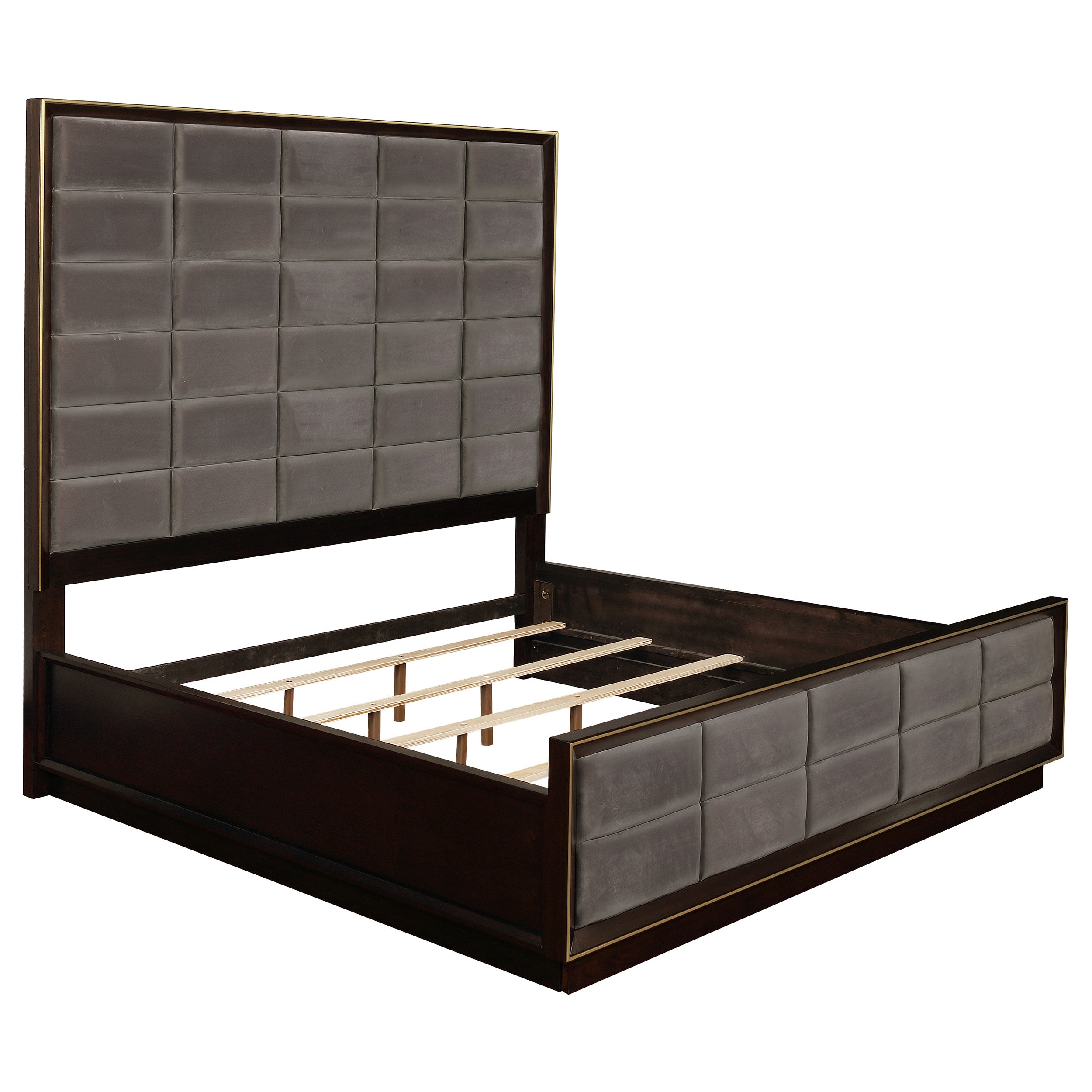 Dar Furniture - Coaster - Durango 77-inch Queen Panel Bed Smoked Peppercorn - 223261Q