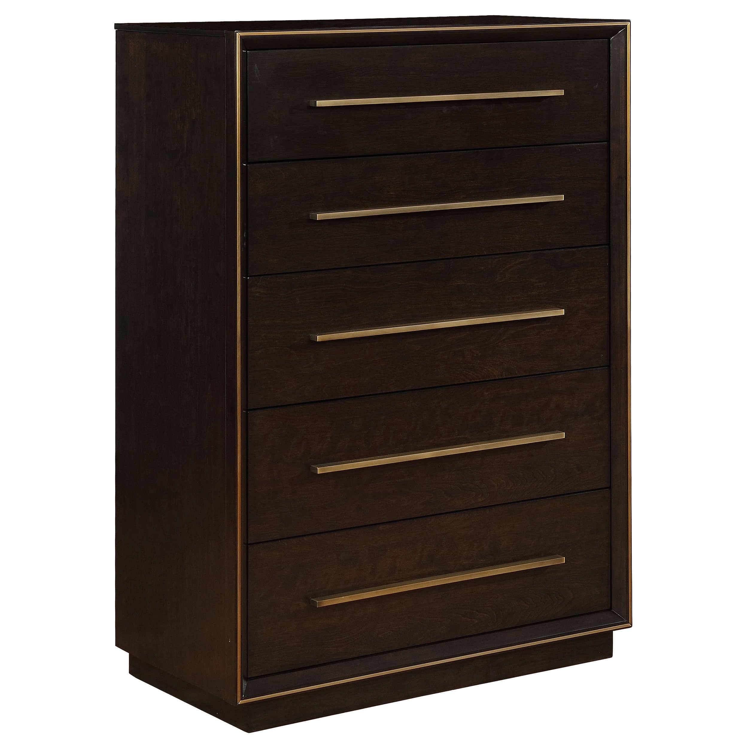 Dar Furniture - Coaster - Durango 5-drawer Bedroom Chest Smoked Peppercorn - 223265