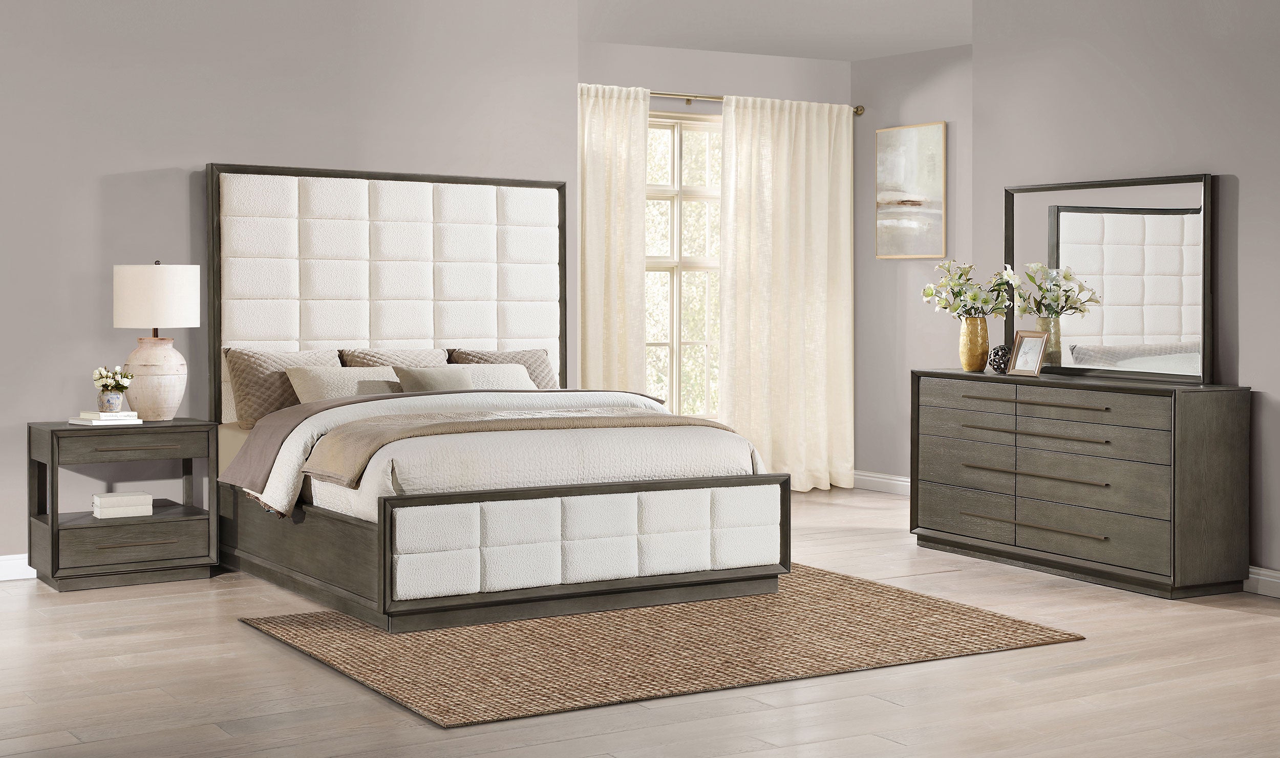 Dar Furniture - Coaster - Durango 4-piece California King Bedroom Set Taupe Oak - 223271KW-S4
