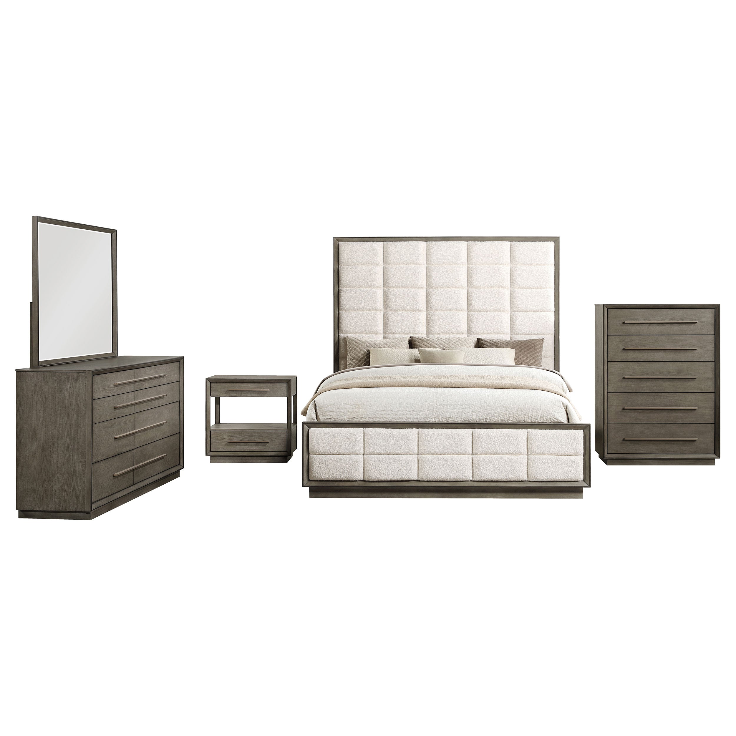 Durango 5-piece Queen Bedroom Set Taupe Oak
