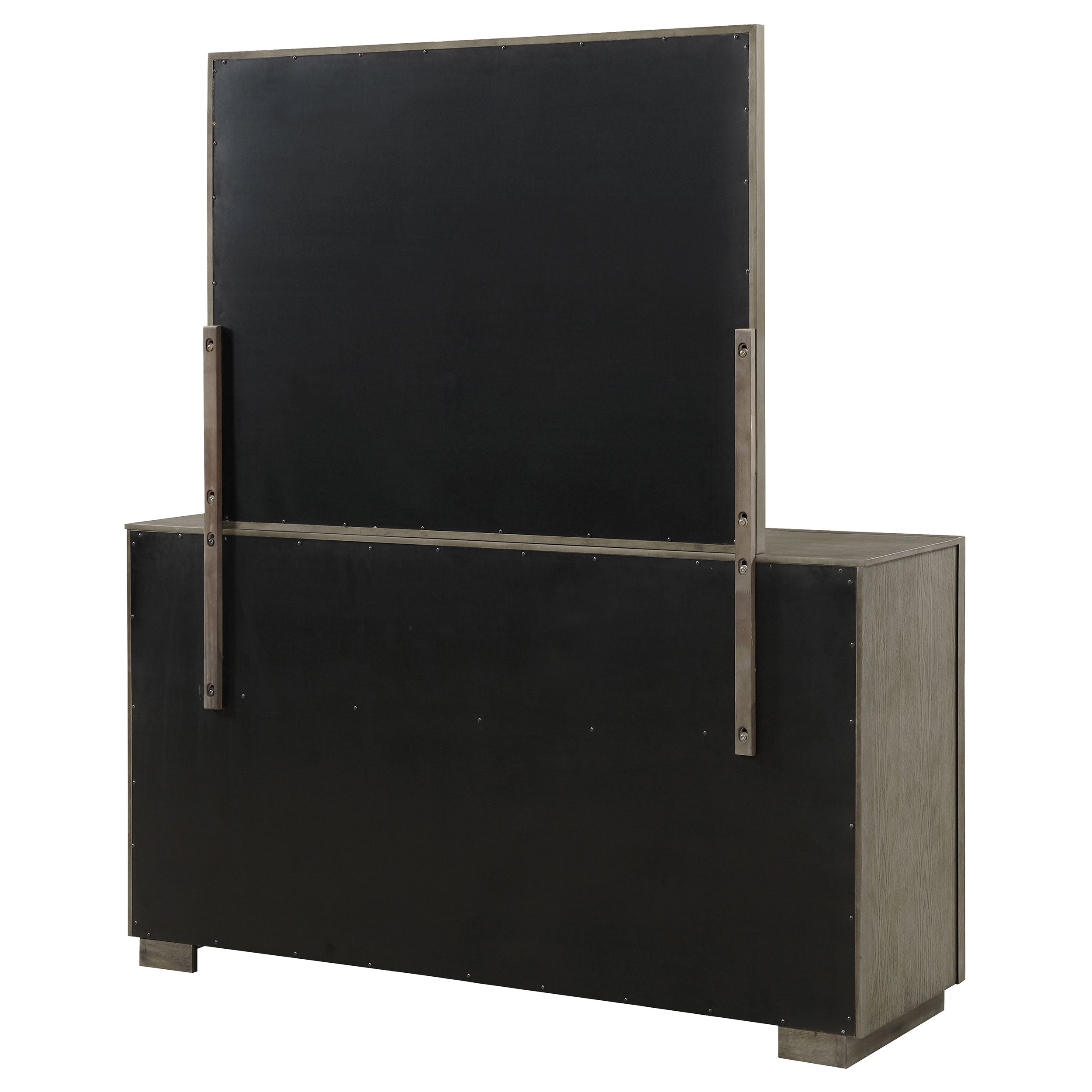 Durango 8-drawer Dresser and Mirror Taupe Oak