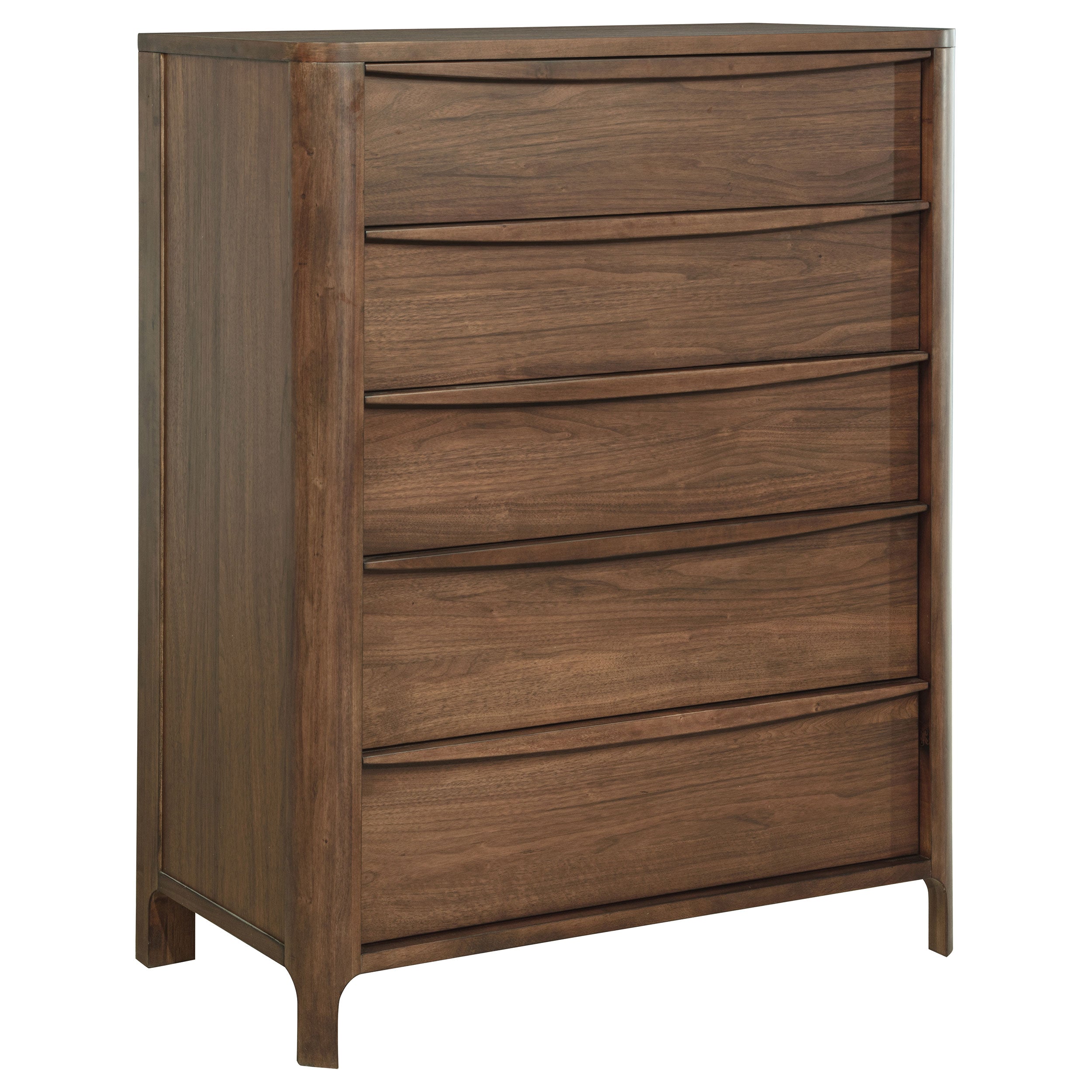 Dar Furniture - Coaster - Maderia 5-drawer Chest of Drawers Walnut - 223325