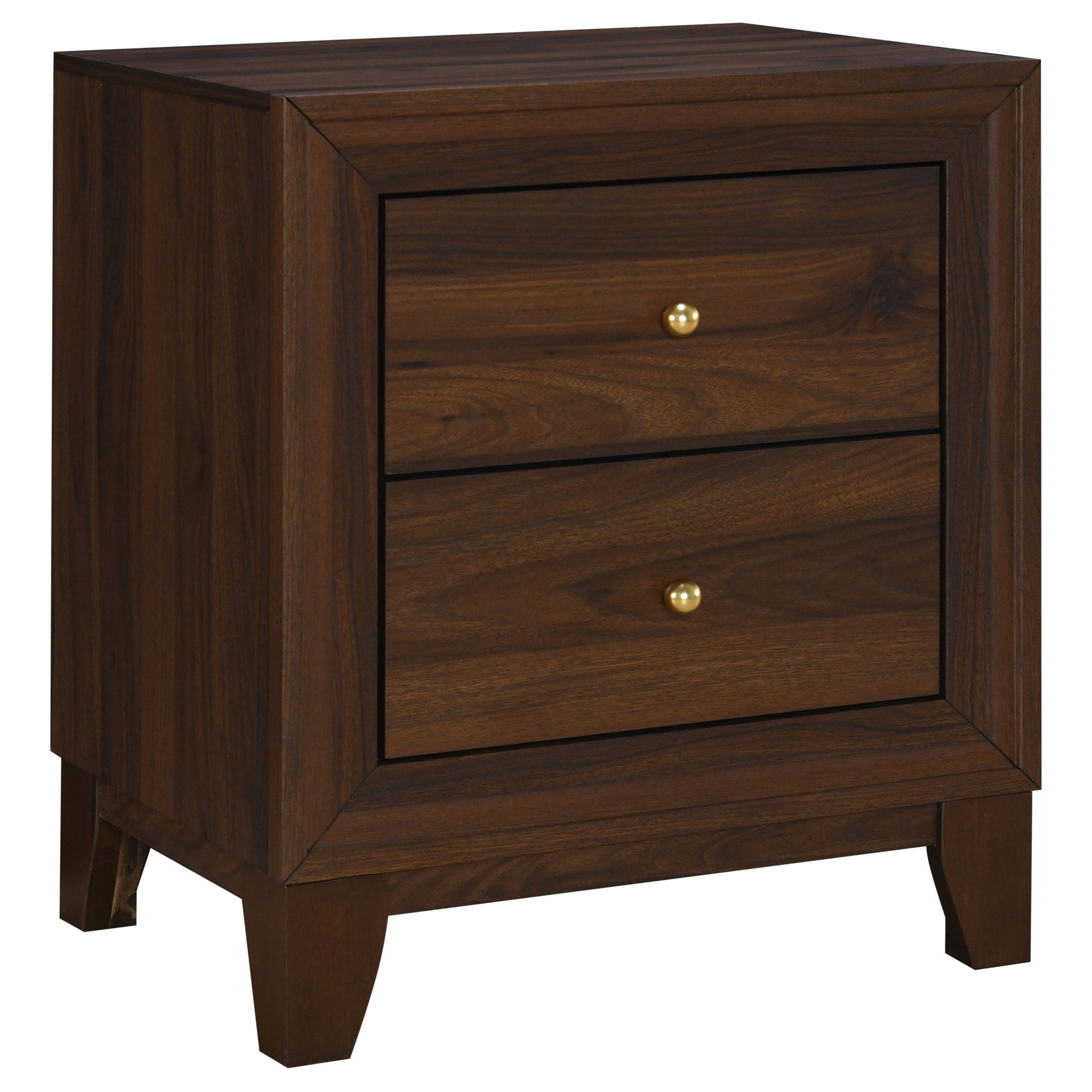 Dar Furniture - Coaster - Welsley 2-drawer Nightstand Bedside Table Walnut - 223442