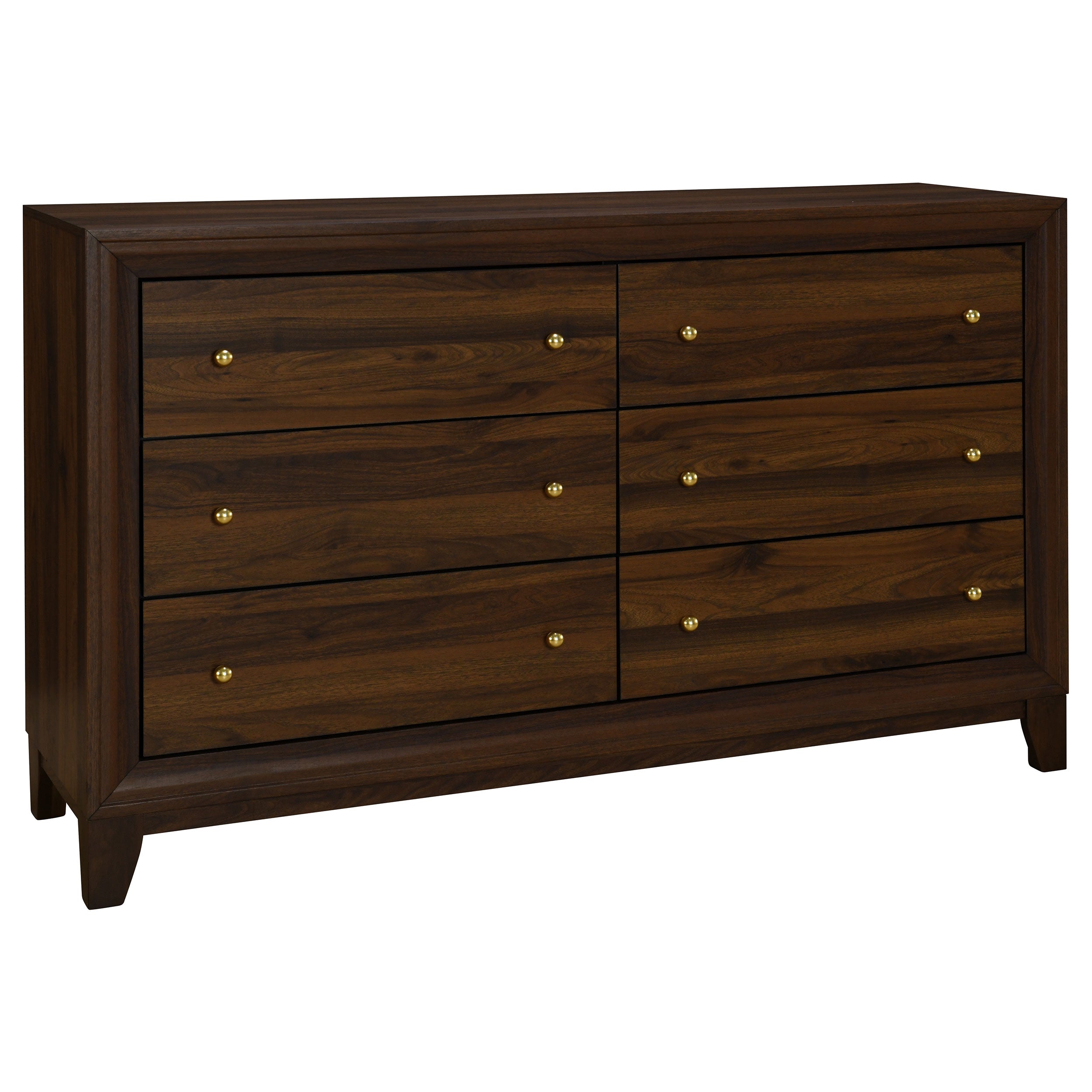 Dar Furniture - Coaster - Welsley 6-drawer Dresser Cabinet Walnut - 223443