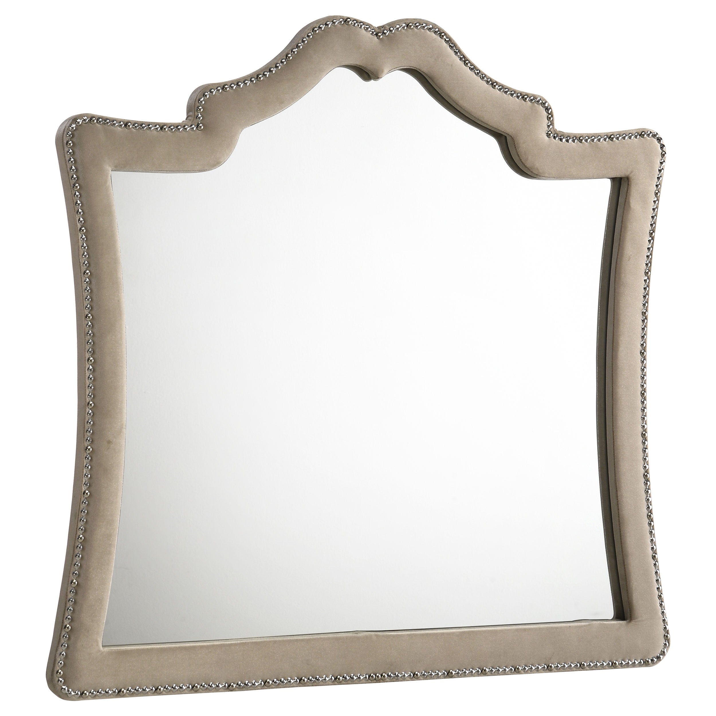 Dar Furniture - Coaster - Antonella Upholstered Dresser Mirror Camel - 223524