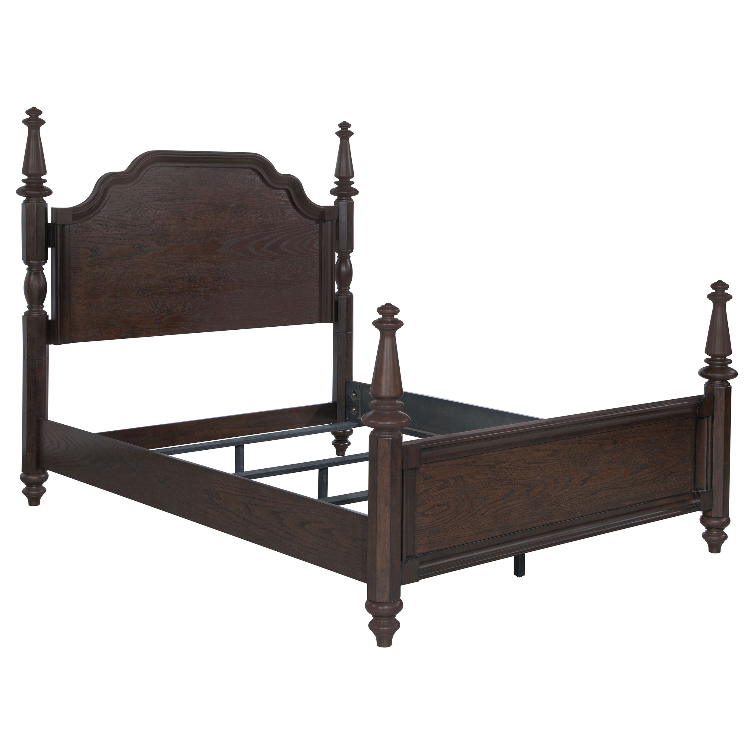 Dar Furniture - Coaster - Andover 63-inch Four Poster California King Bed Dark Oak - 223631KW