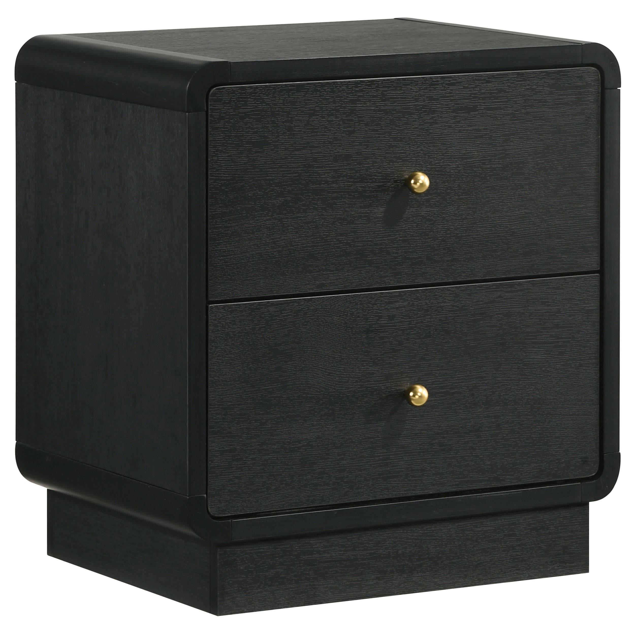 Dar Furniture - Coaster - Cavelle 2-drawer Nightstand Bedside Table Black - 223662