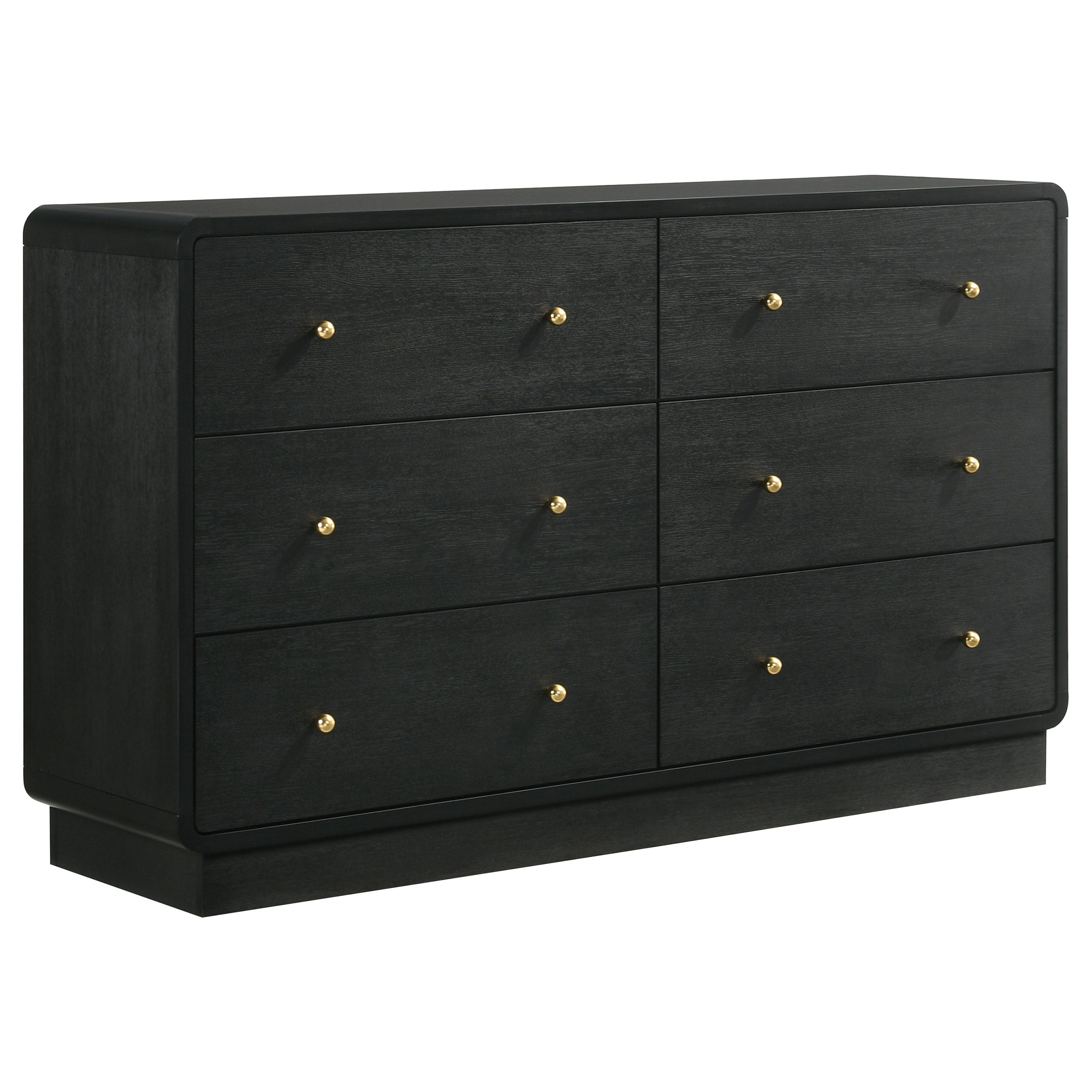 Dar Furniture - Coaster - Cavelle 6-drawer Dresser Cabinet Black - 223663