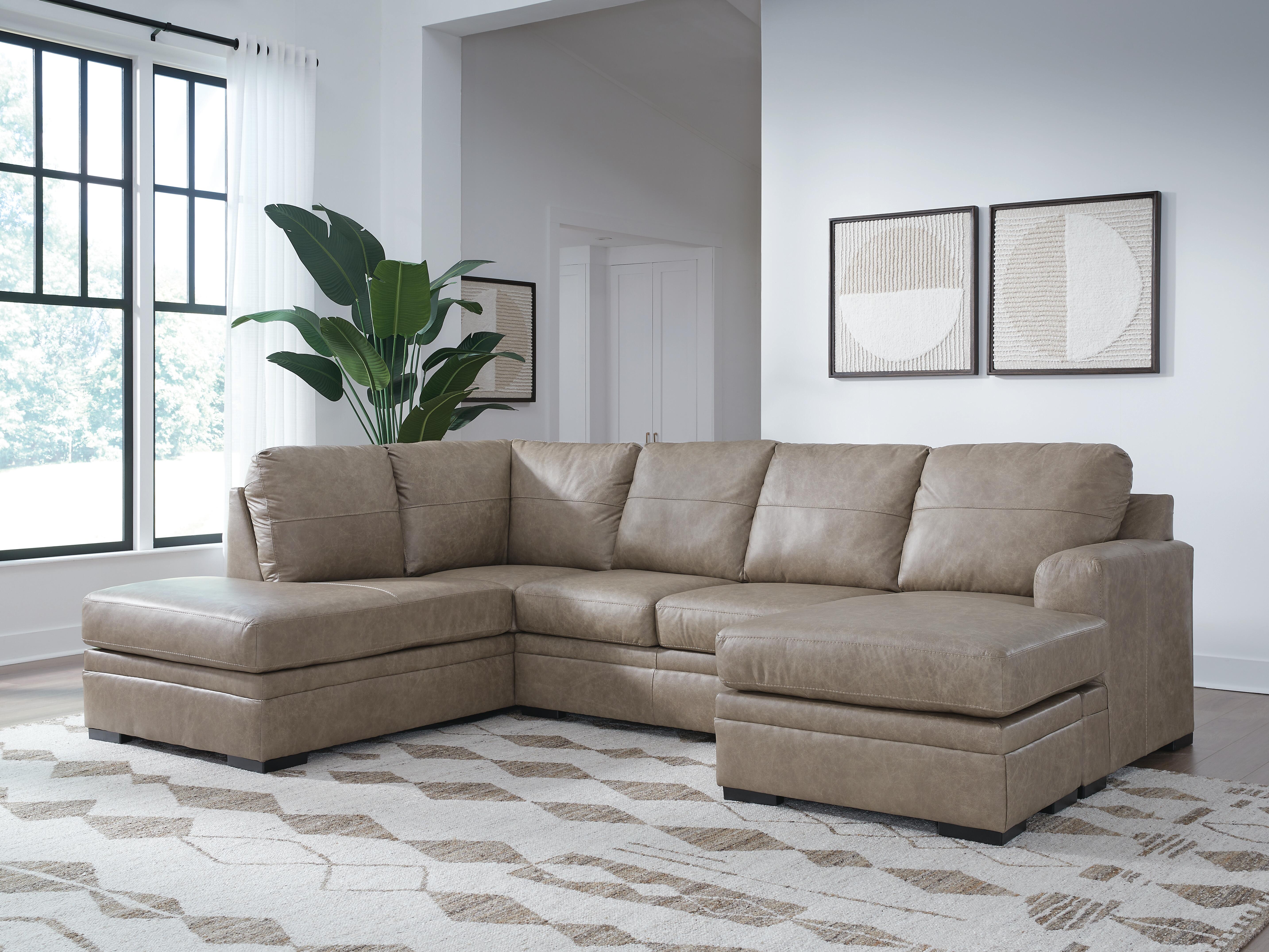 Dar Furniture - Ashley Furniture - Amuleto 2-Piece Sectional with Chaise - RAF 2-Piece Sectional with Chaise / Desert - 22405S2