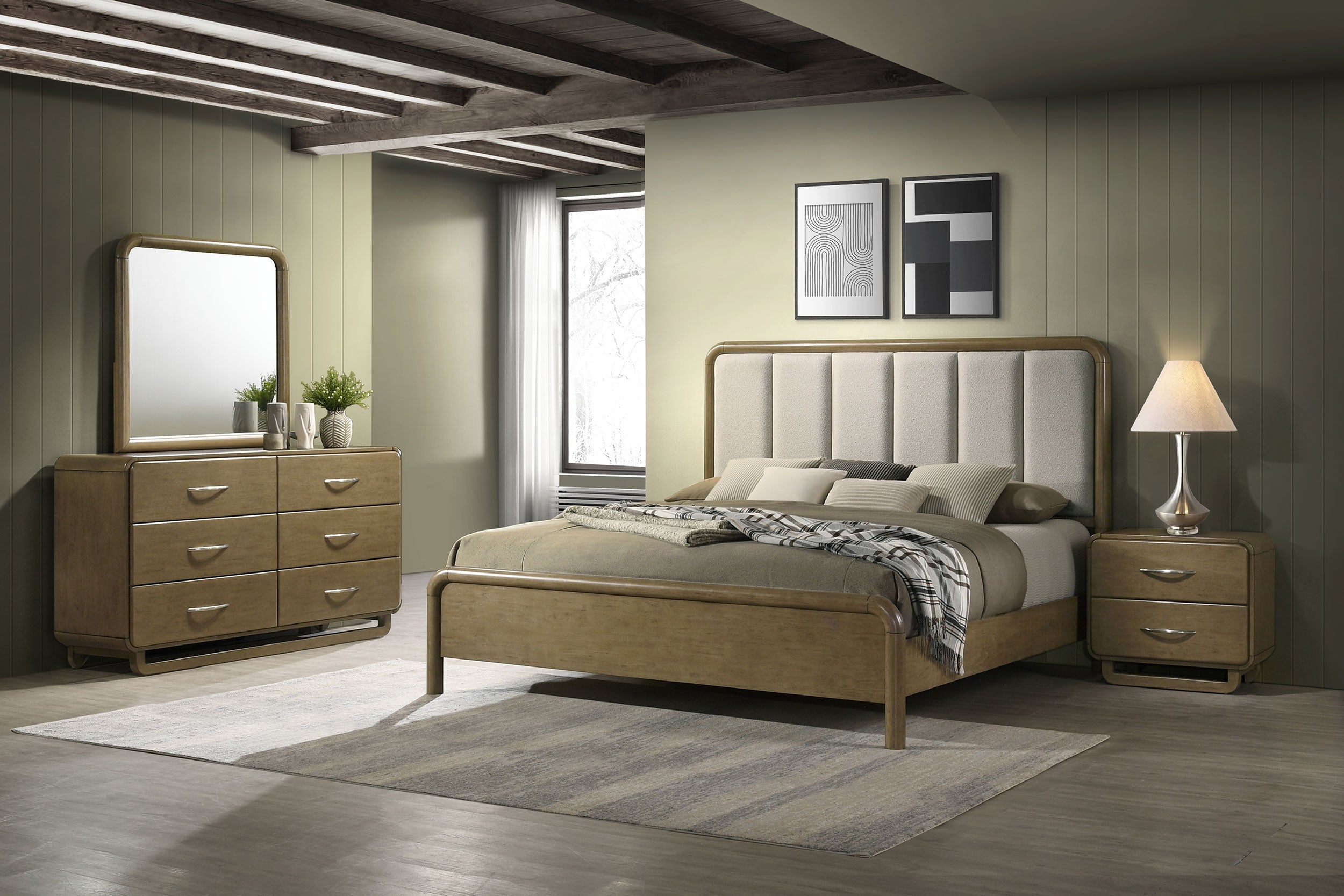 Dar Furniture - Coaster - Amsbury 4-piece Queen Bedroom Set Nutmeg - 224271Q-S4