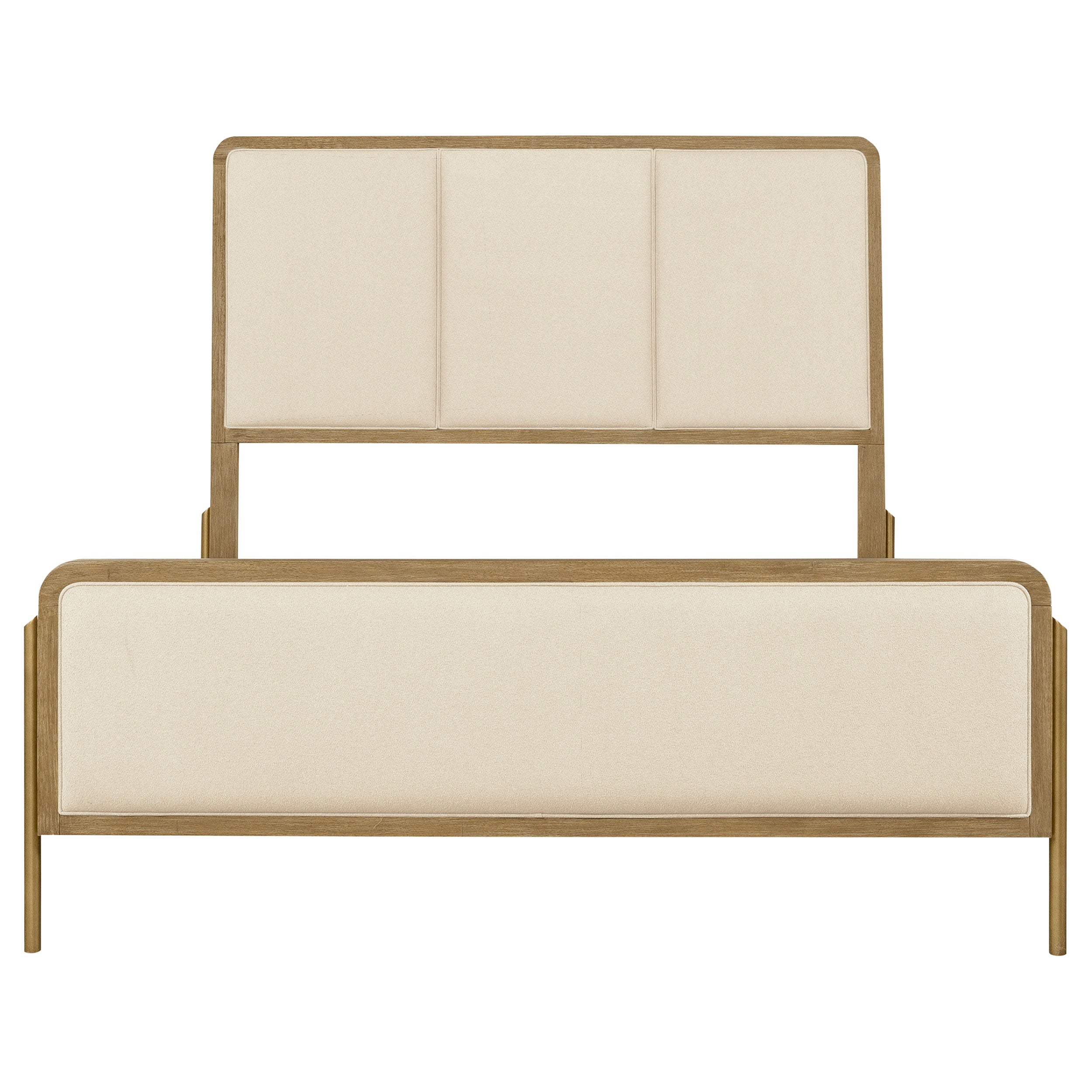 Arini 56-inch Eastern King Panel Bed Cream and Sand Wash
