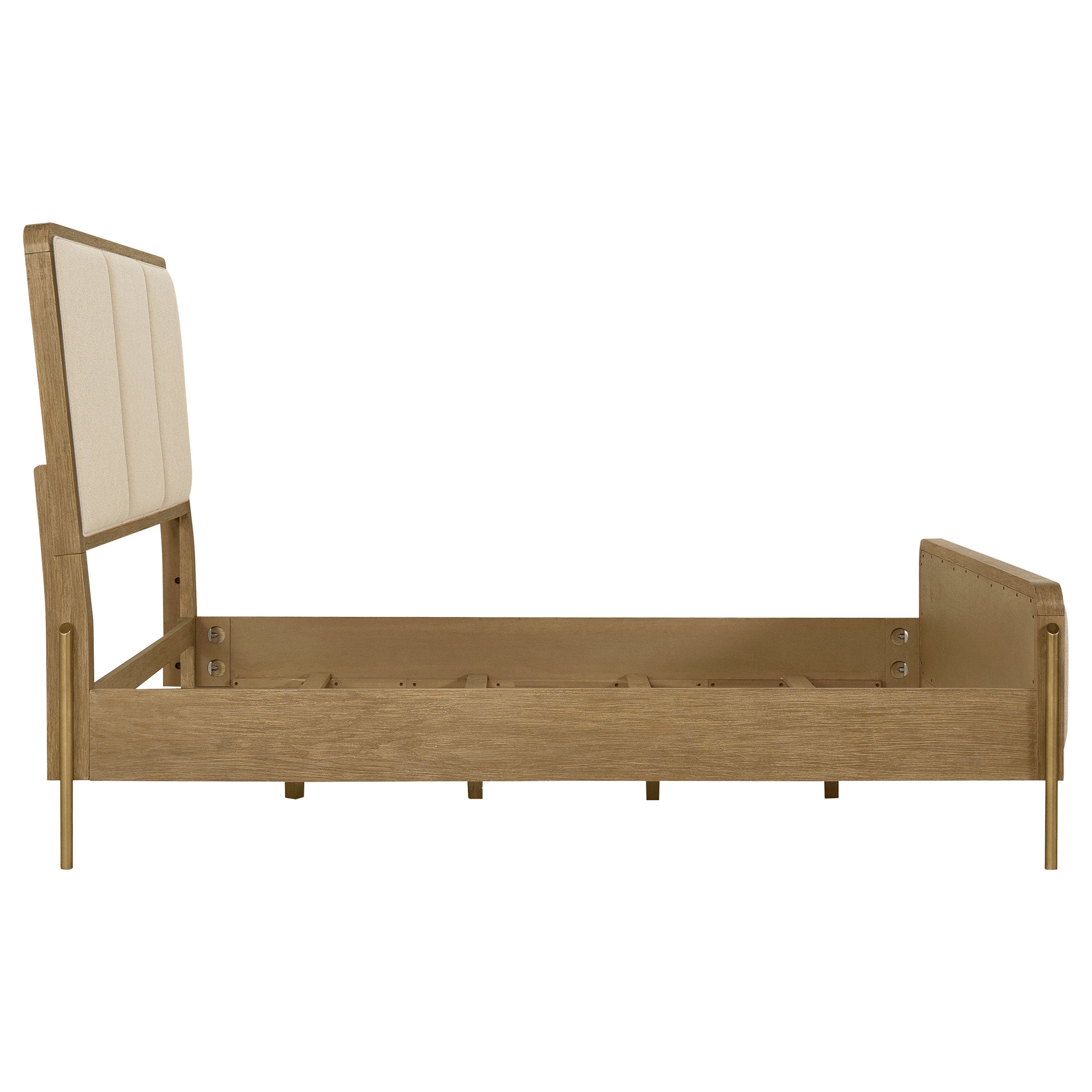 Arini 56-inch Eastern King Panel Bed Cream and Sand Wash