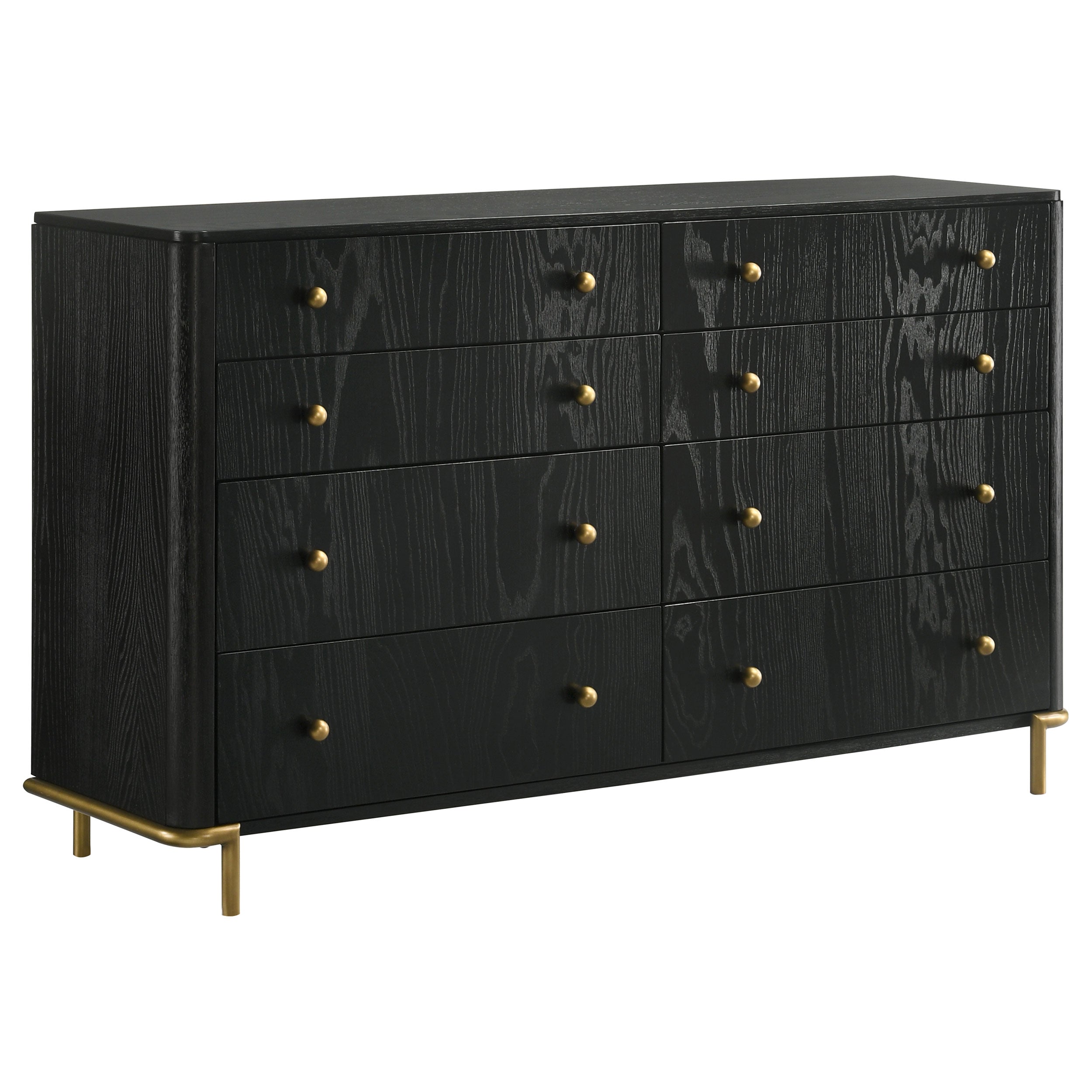 Arini 5-piece California King Bedroom Set Black and Natural