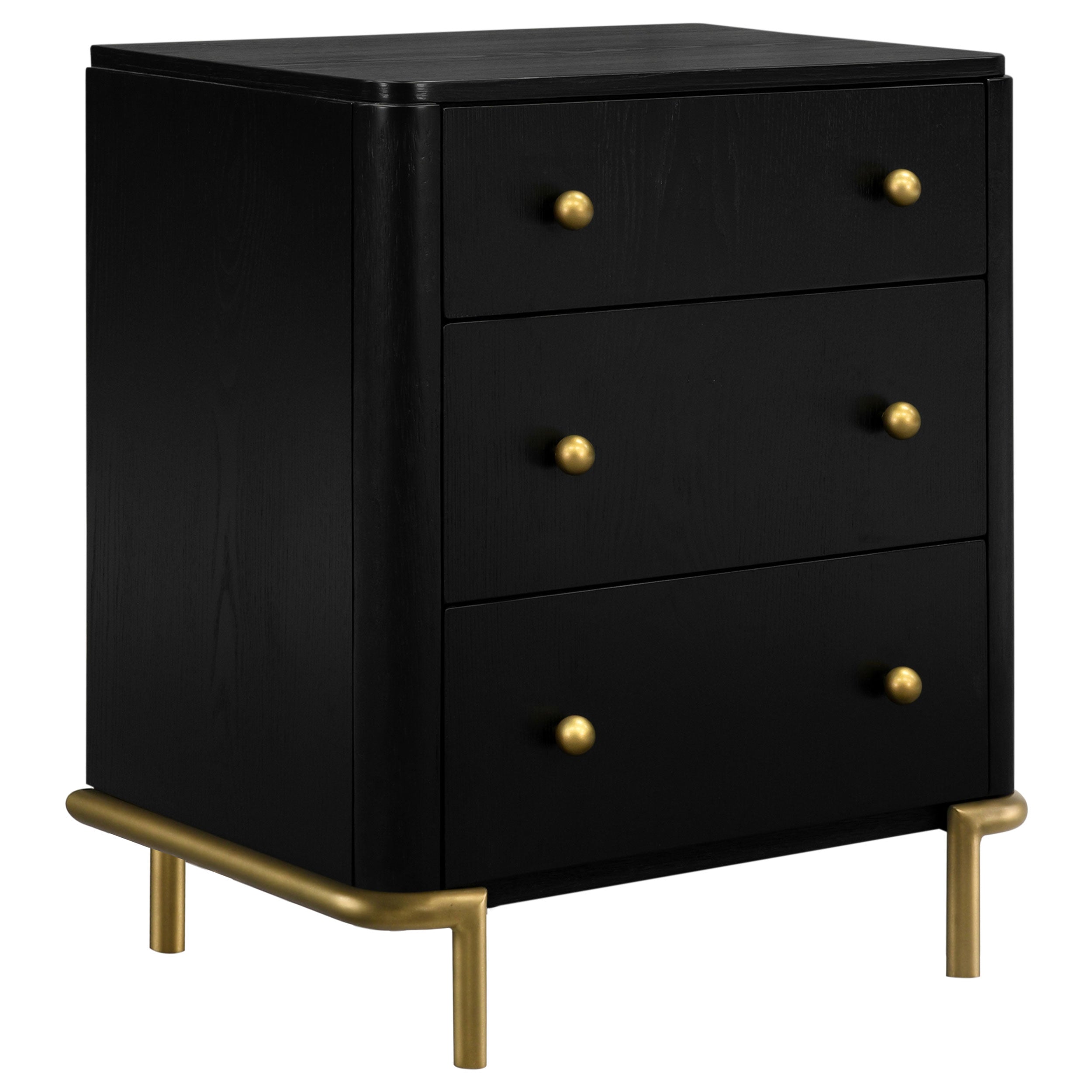 Dar Furniture - Coaster - Arini 3-drawer Nightstand Black - 224332