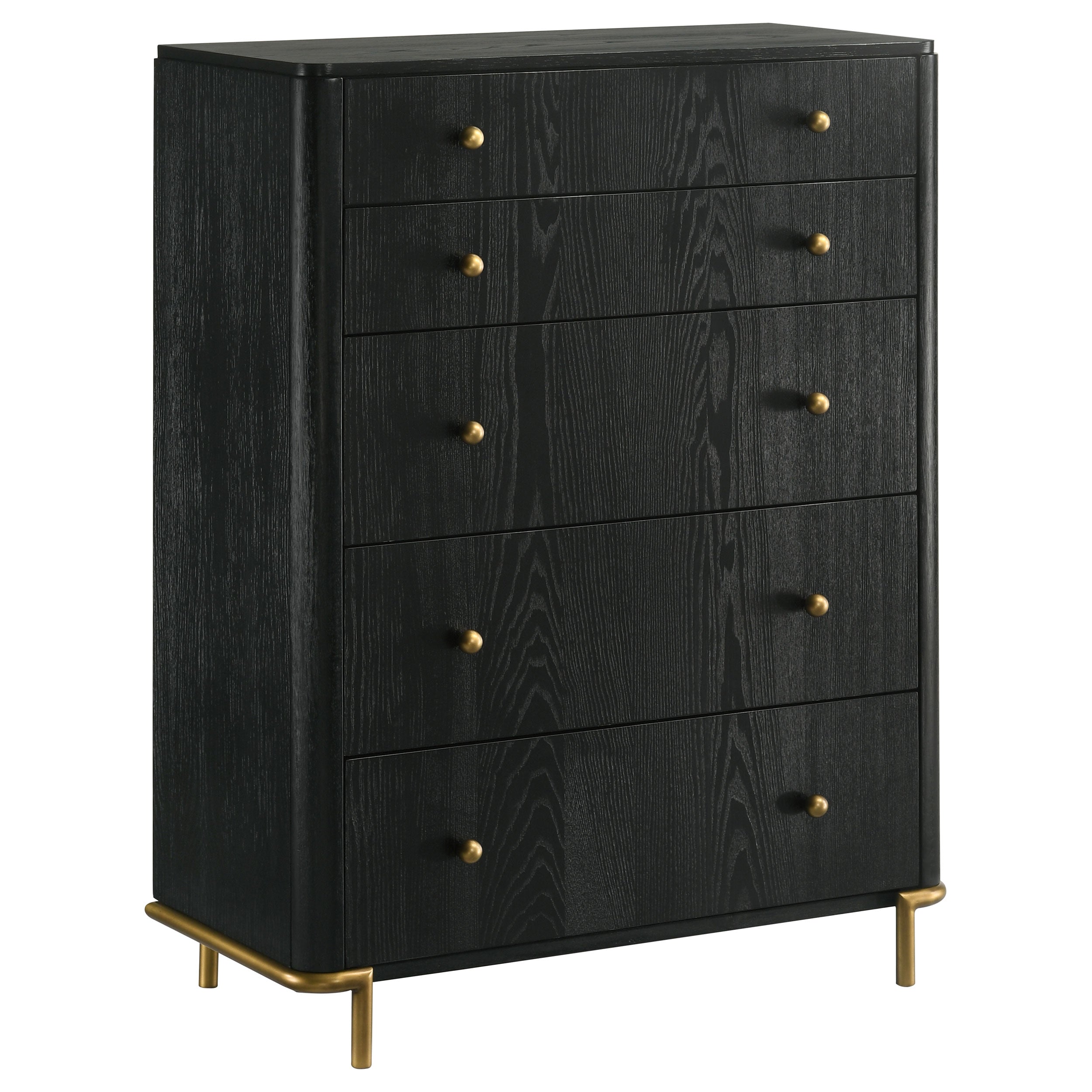 Dar Furniture - Coaster - Arini 5-drawer Bedroom Chest Black - 224335