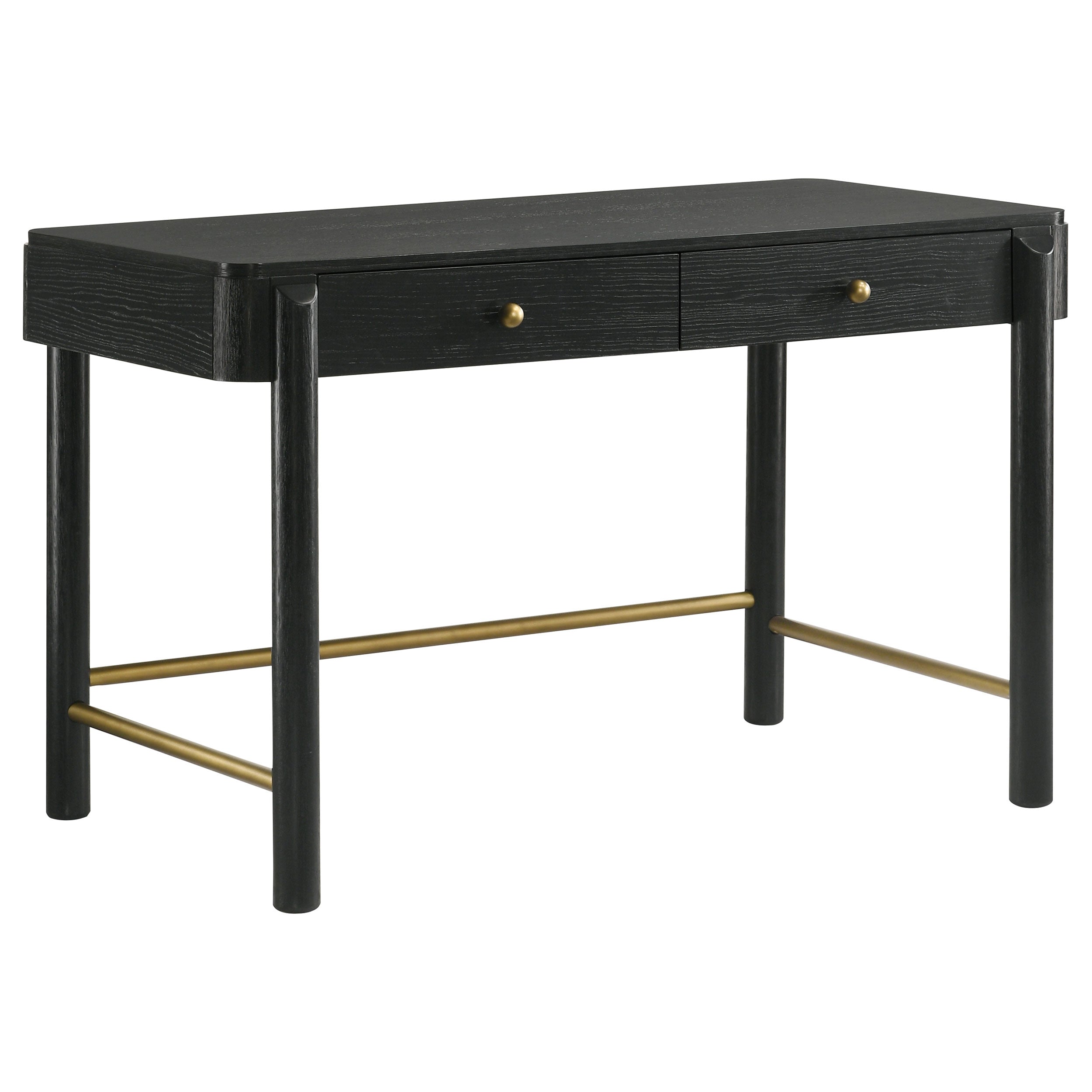 Dar Furniture - Coaster - Arini 2-drawer Vanity Desk Makeup Table Black - 224337