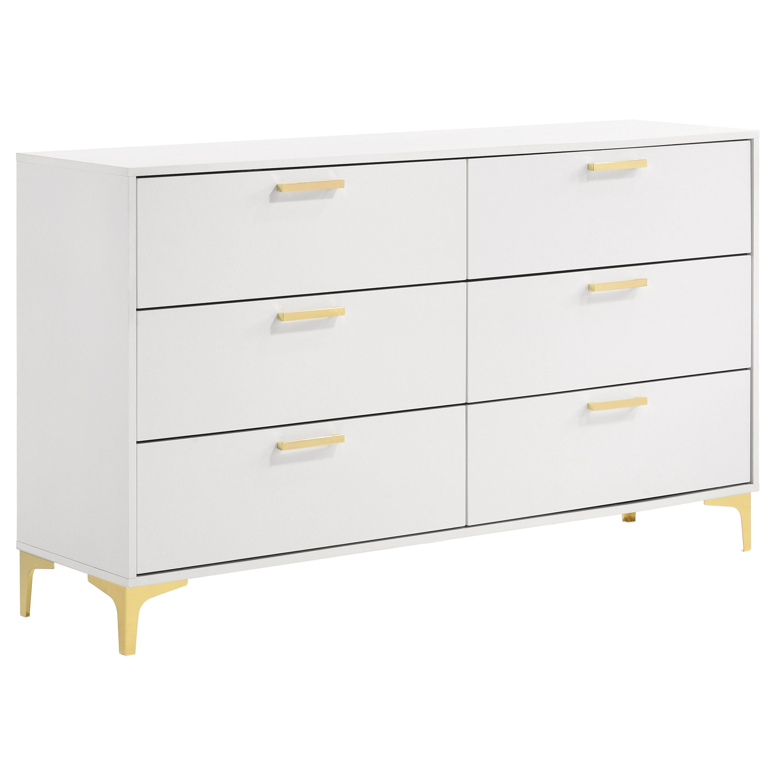 Dar Furniture - Coaster - Kendall 6-drawer Dresser White - 224403