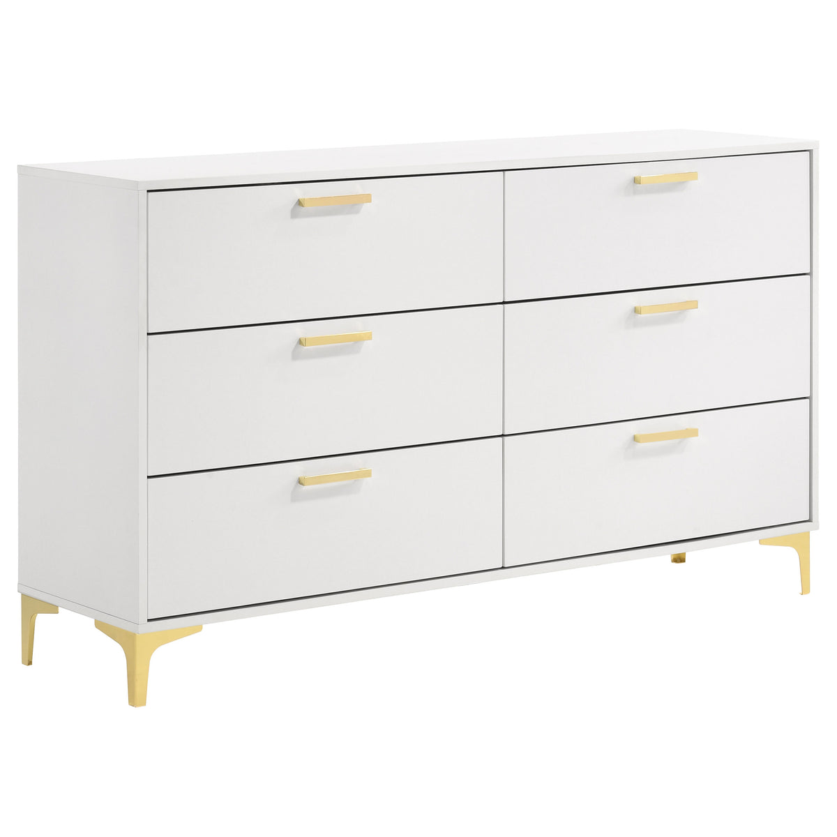Dar Furniture - Coaster - Kendall 6-drawer Dresser White - 224403