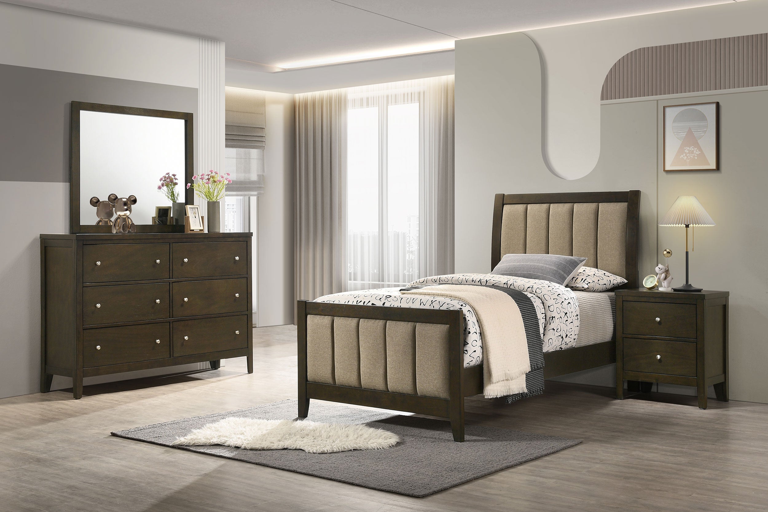 Dar Furniture - Coaster - Wilkes 4-piece Twin Bedroom Set Dark Cocoa - 224421T-S4