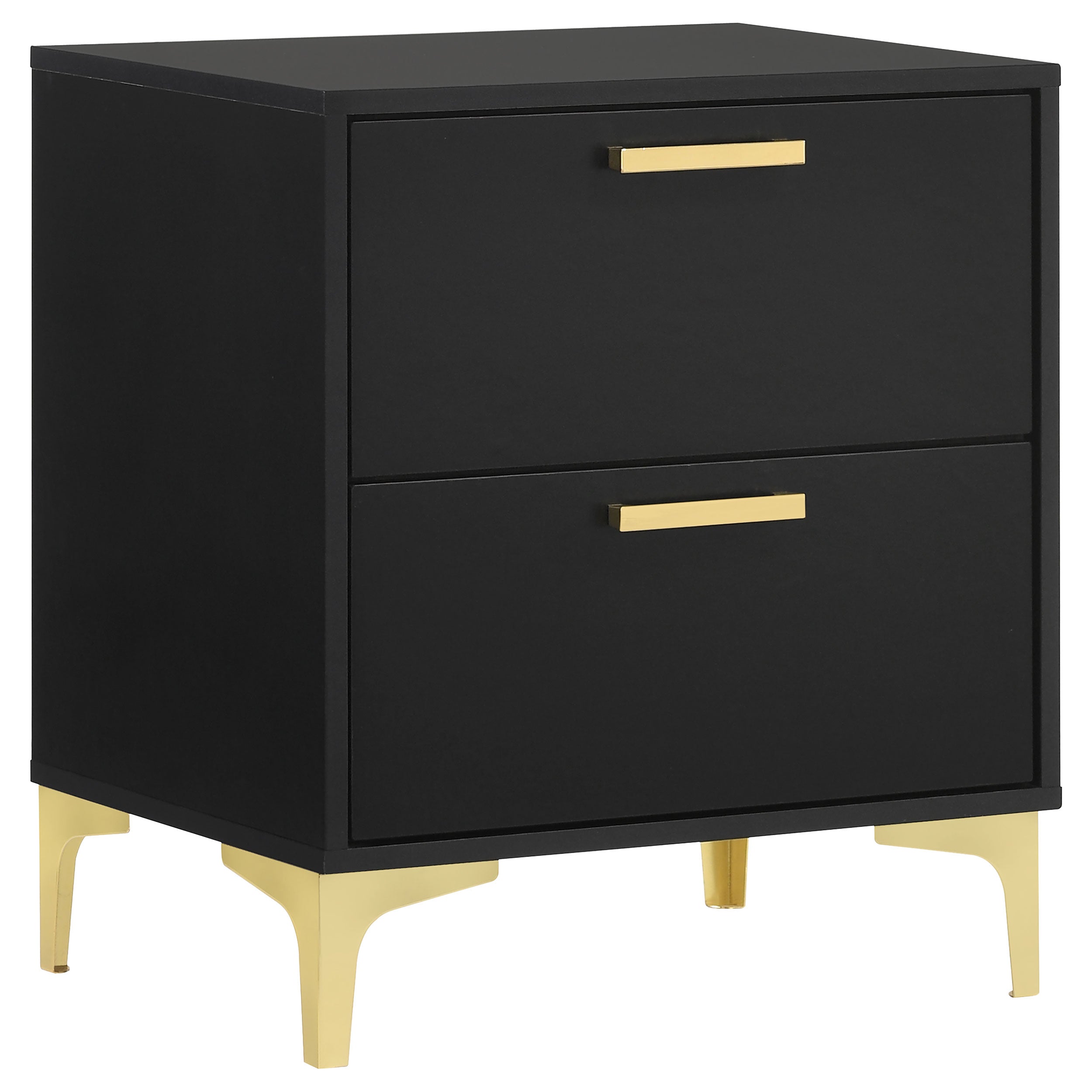 Dar Furniture - Coaster - Kendall 2-drawer Nightstand Black - 224452