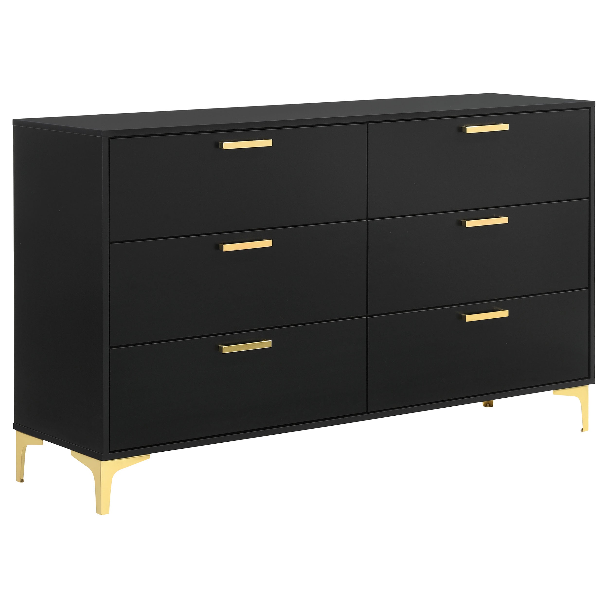 Dar Furniture - Coaster - Kendall 6-drawer Dresser Black - 224453