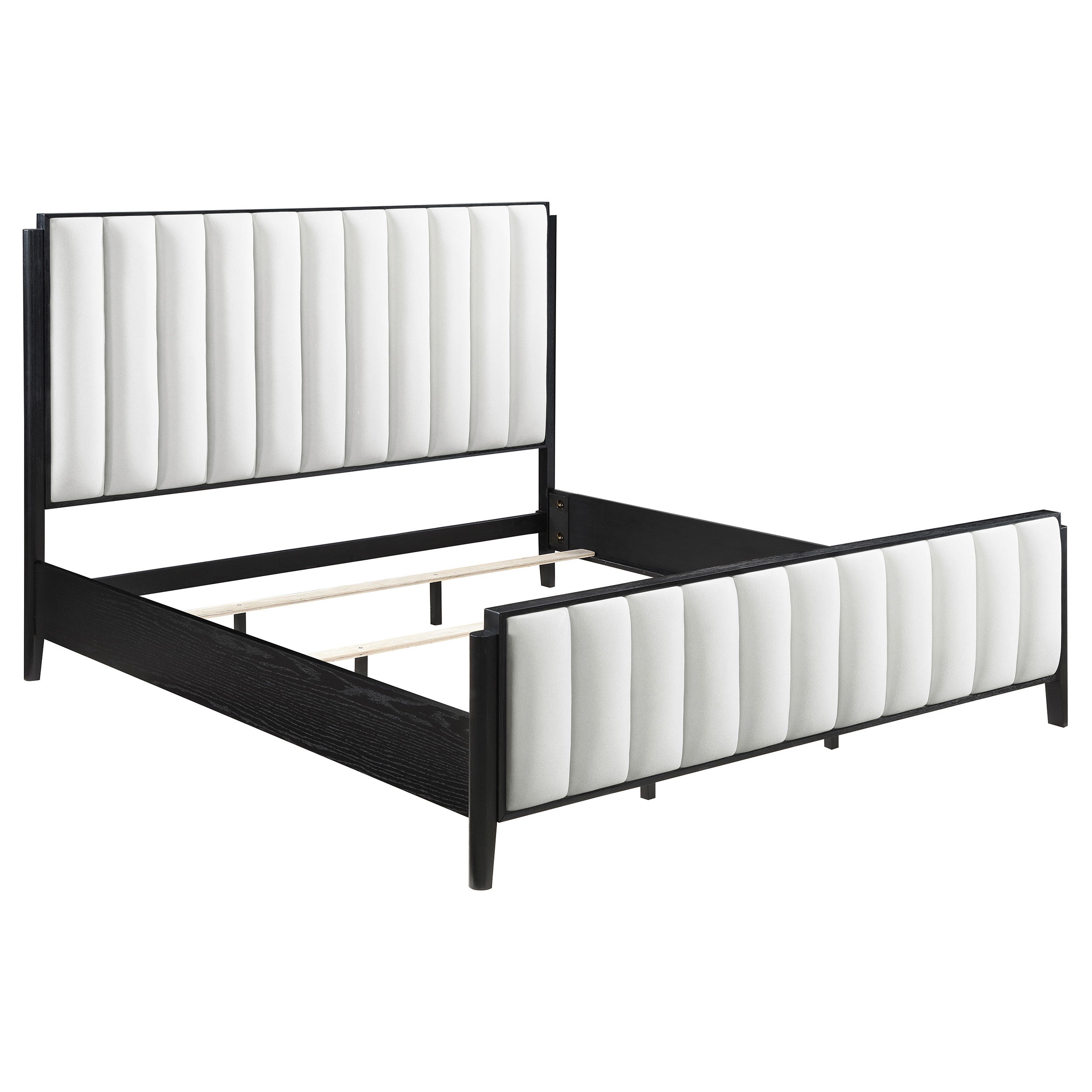 Dar Furniture - Coaster - Brookmead 60-inch Upholstered Eastern King Bed Black - 224710KE