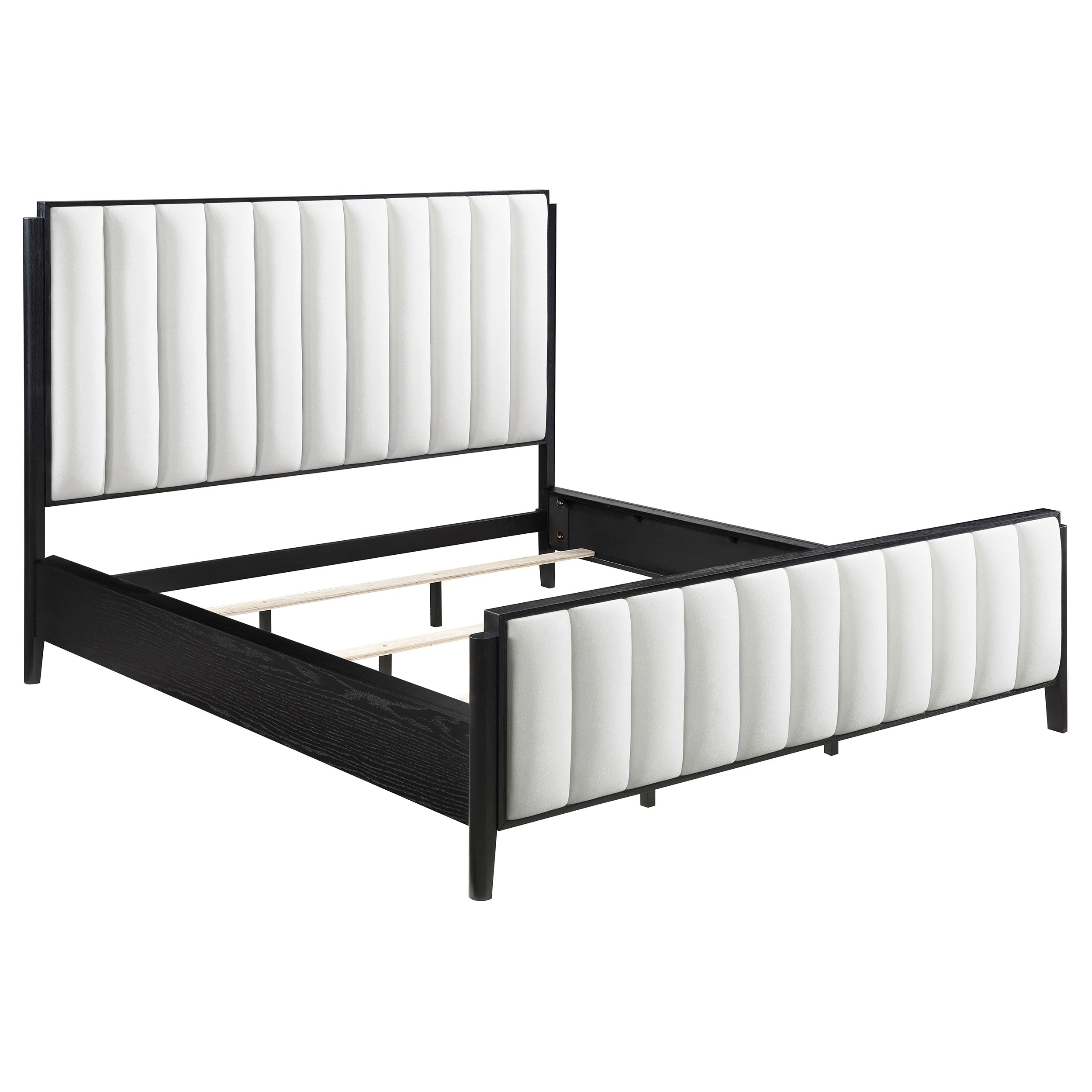 Dar Furniture - Coaster - Brookmead 60-inch Upholstered California King Bed Black - 224710KW