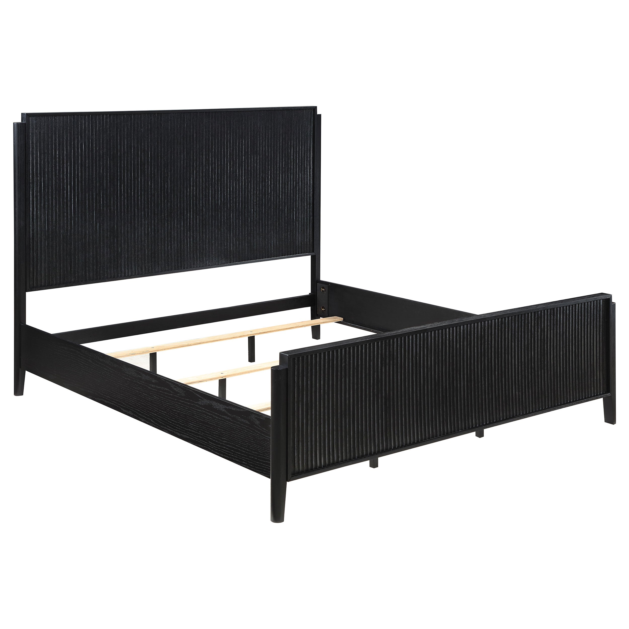 Dar Furniture - Coaster - Brookmead Wood Eastern King Panel Bed Black - 224711KE