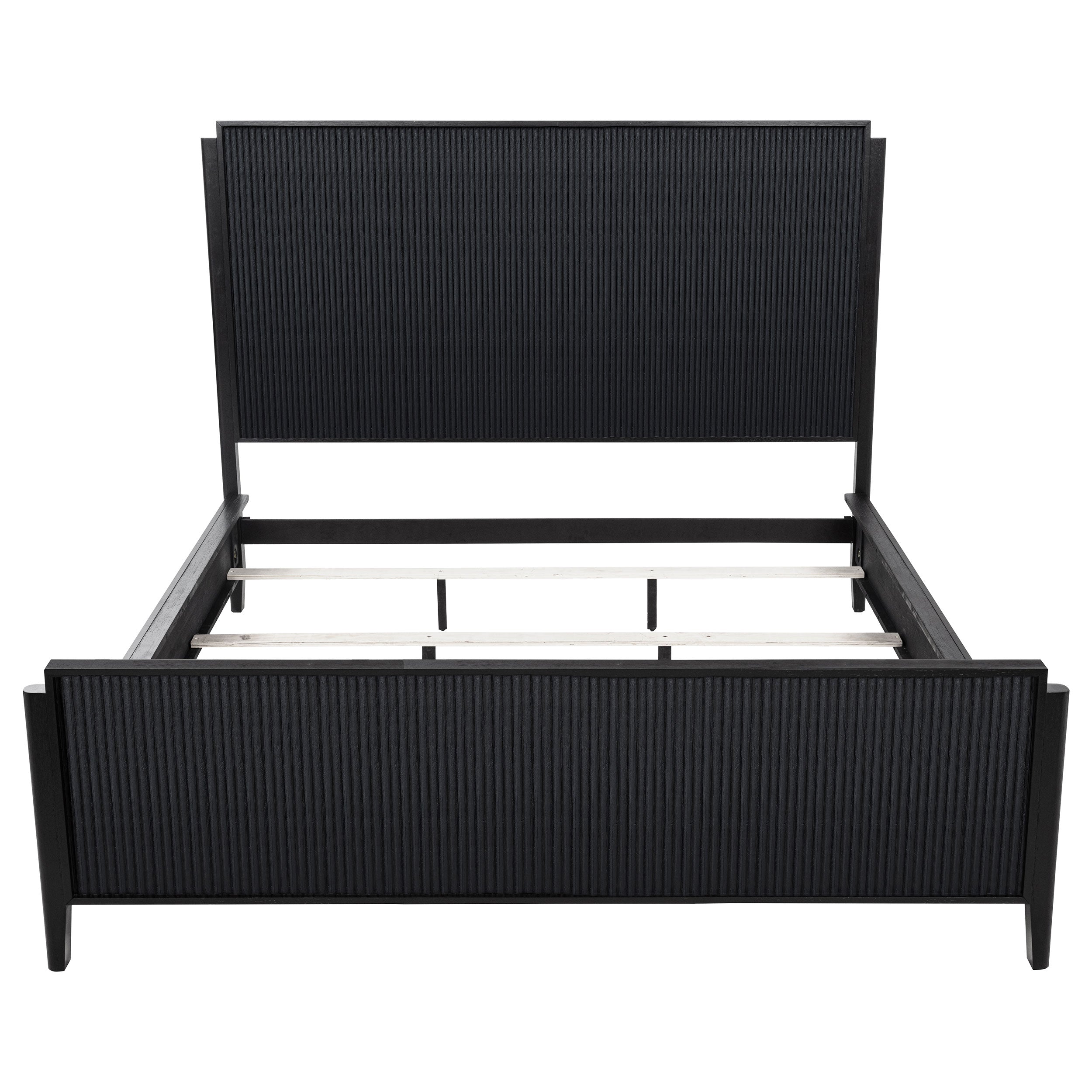 Brookmead Wood California King Panel Bed Black