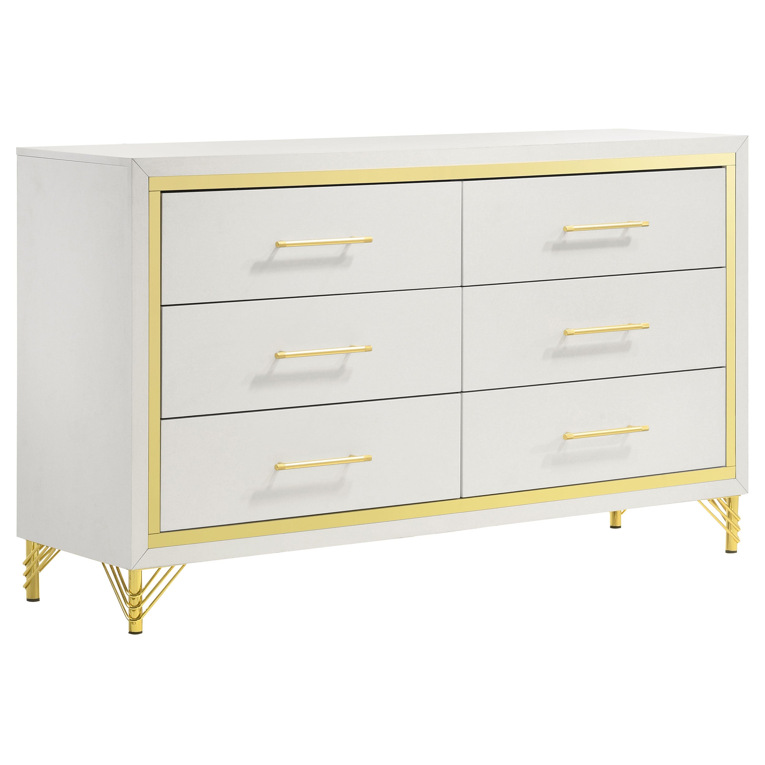 Dar Furniture - Coaster - Lucia 6-drawer Dresser Cabinet White - 224733