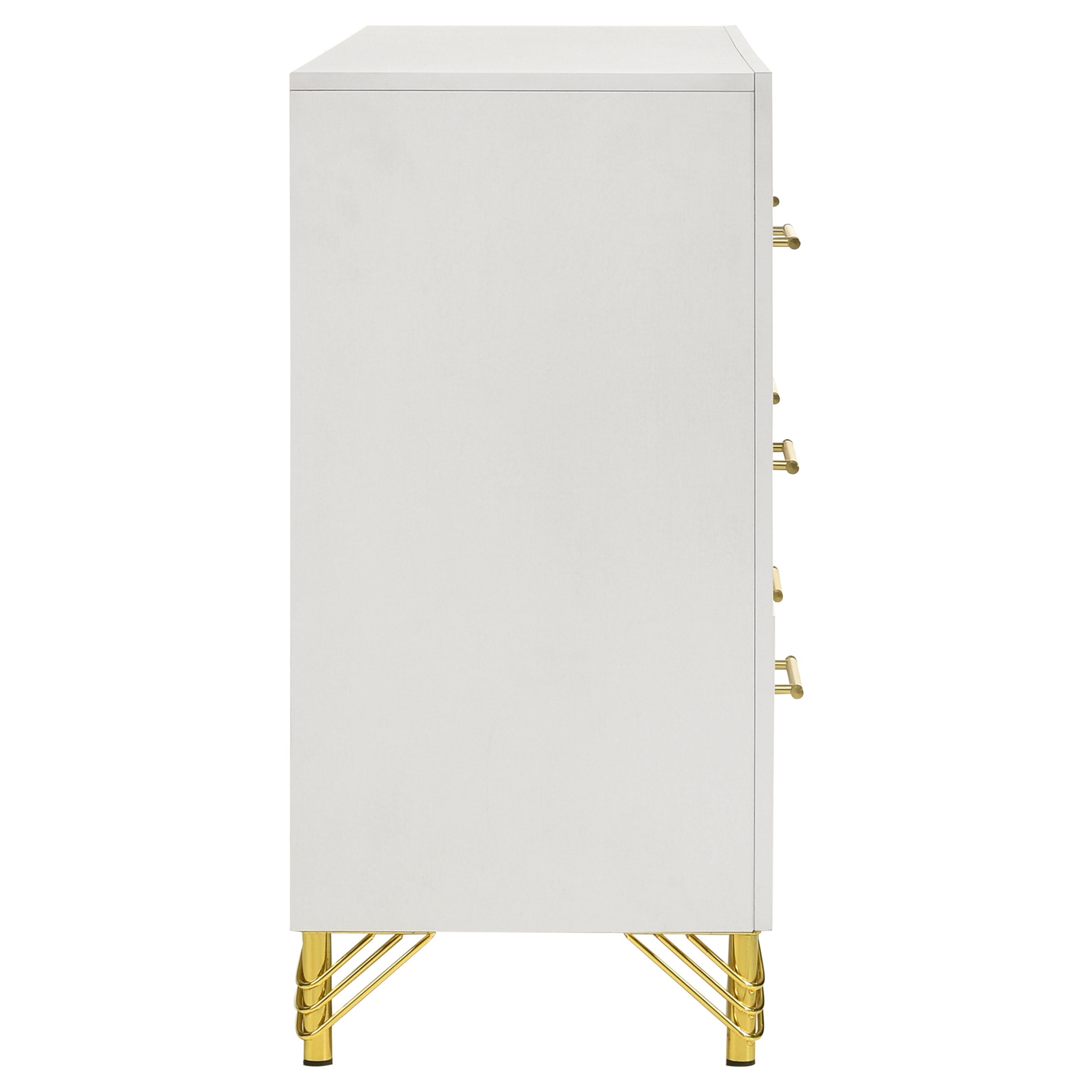Lucia 6-drawer Dresser Cabinet White