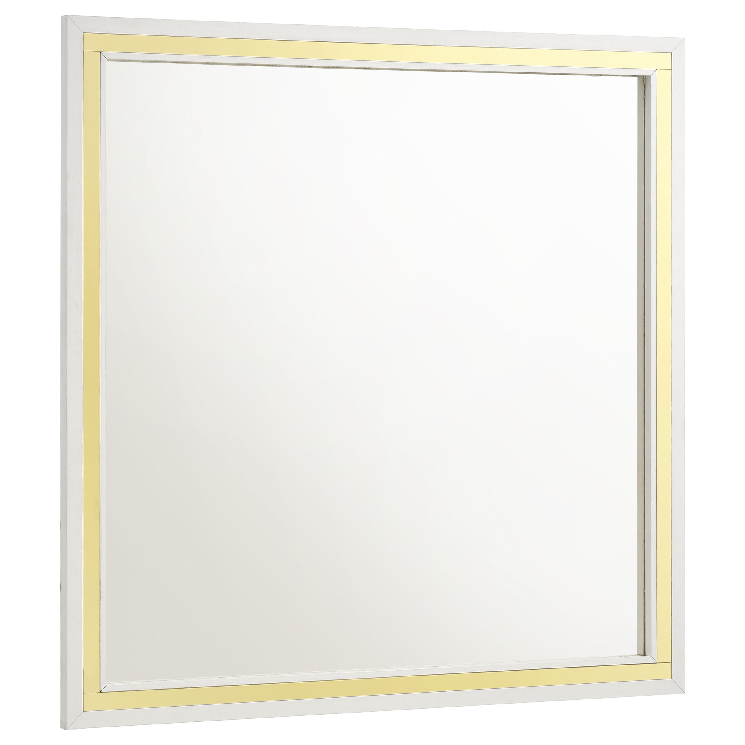 Dar Furniture - Coaster - Lucia Dresser Mirror White - 224734