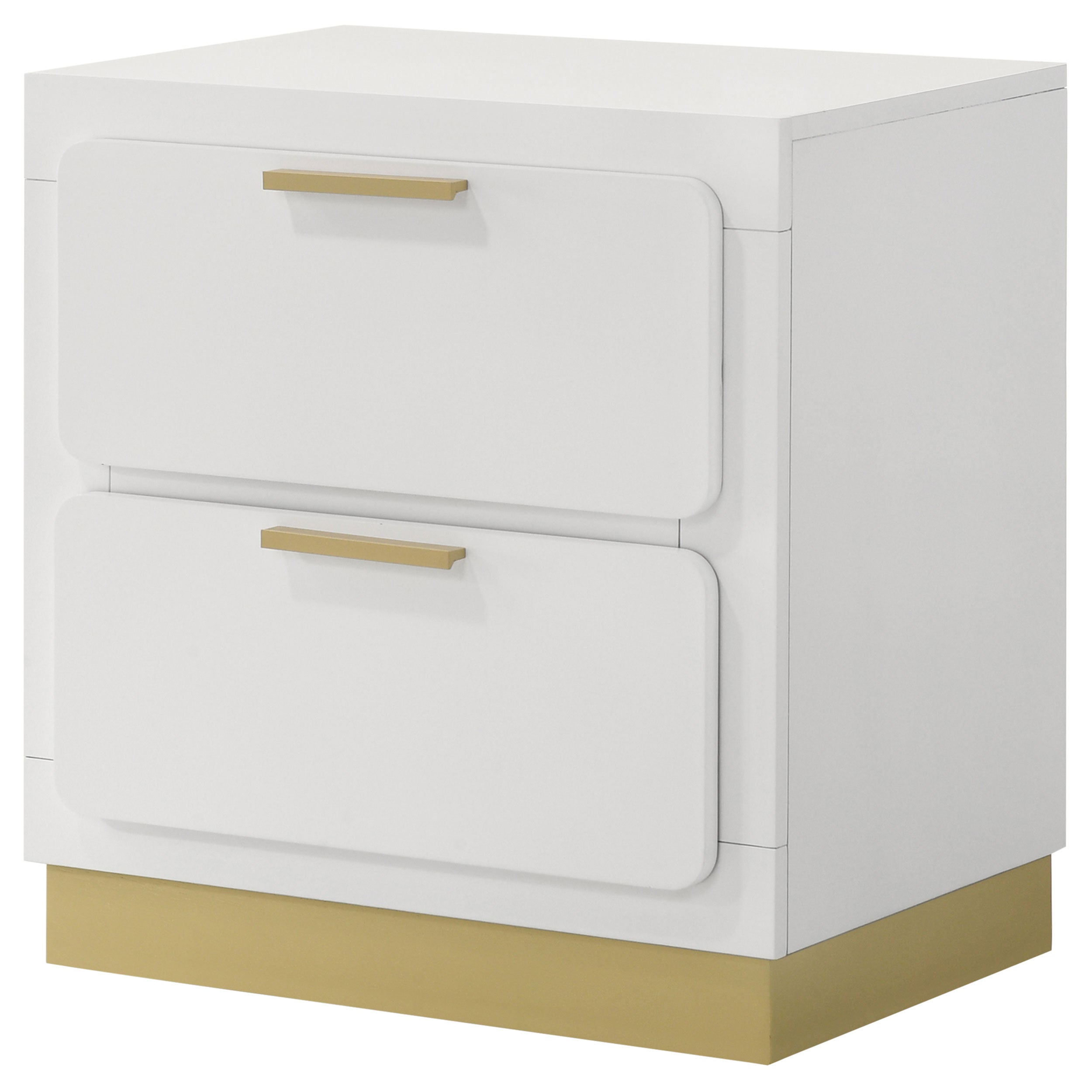 Caraway 2-drawer Nightstand White