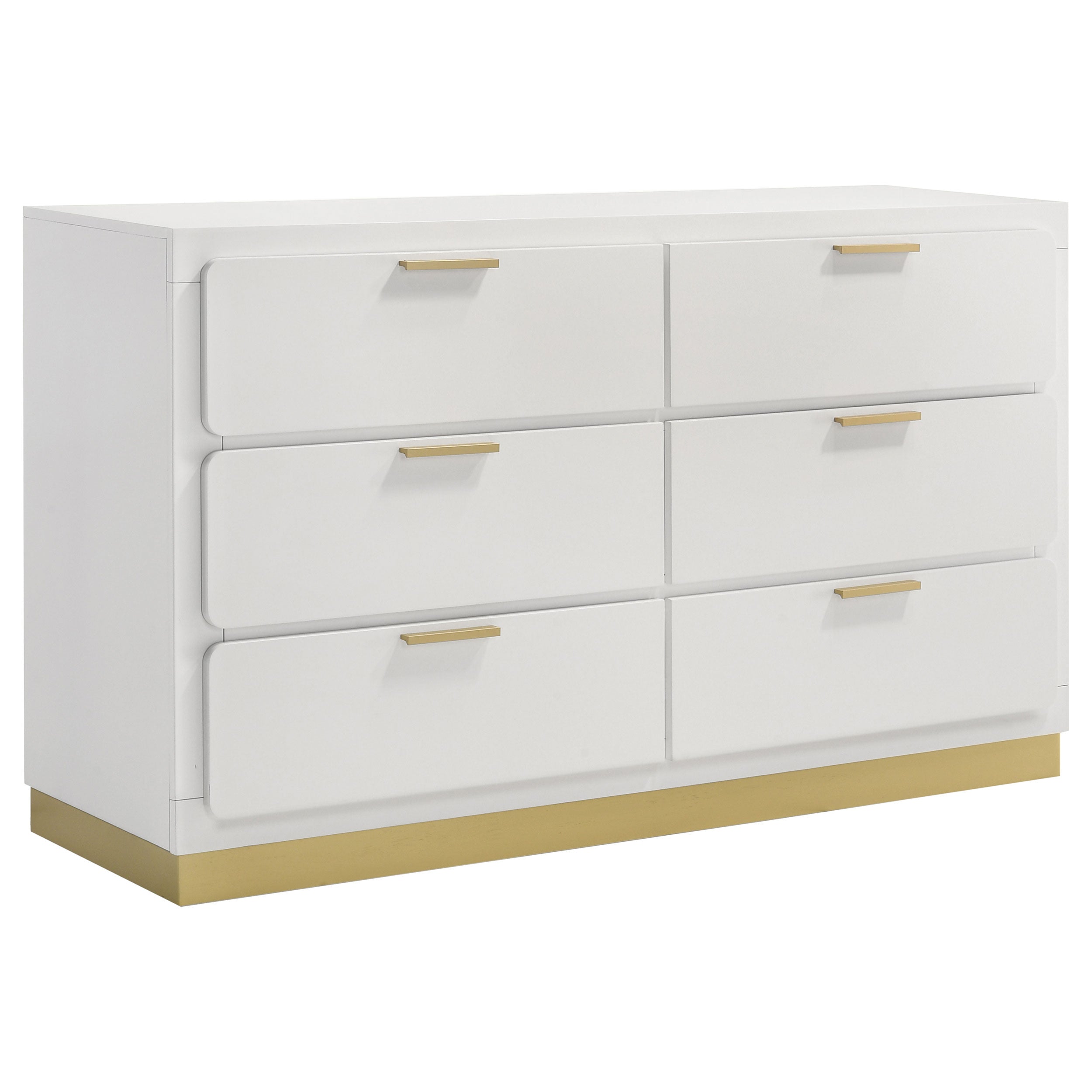 Dar Furniture - Coaster - Caraway 6-drawer Dresser White - 224773