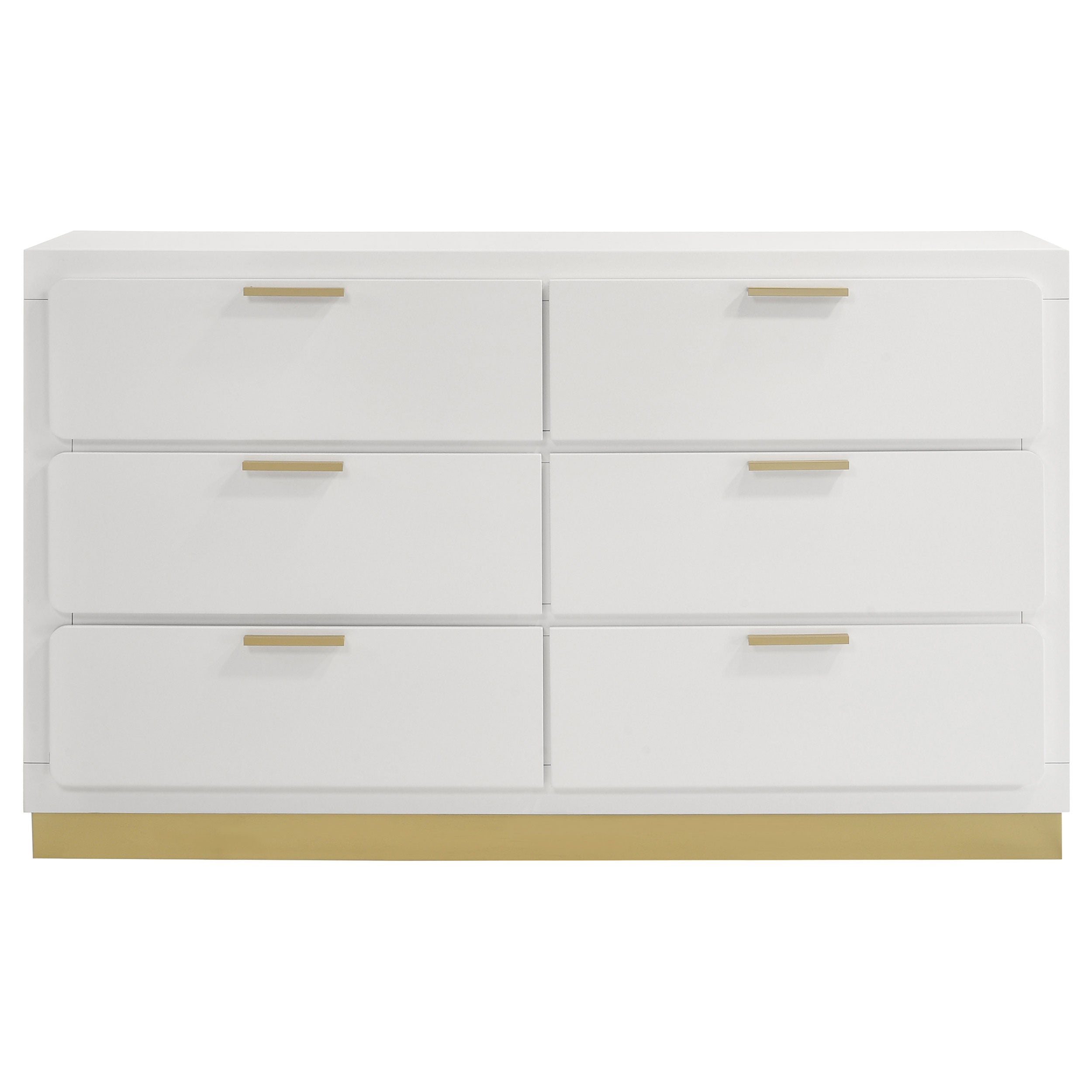 Caraway 6-drawer Dresser White