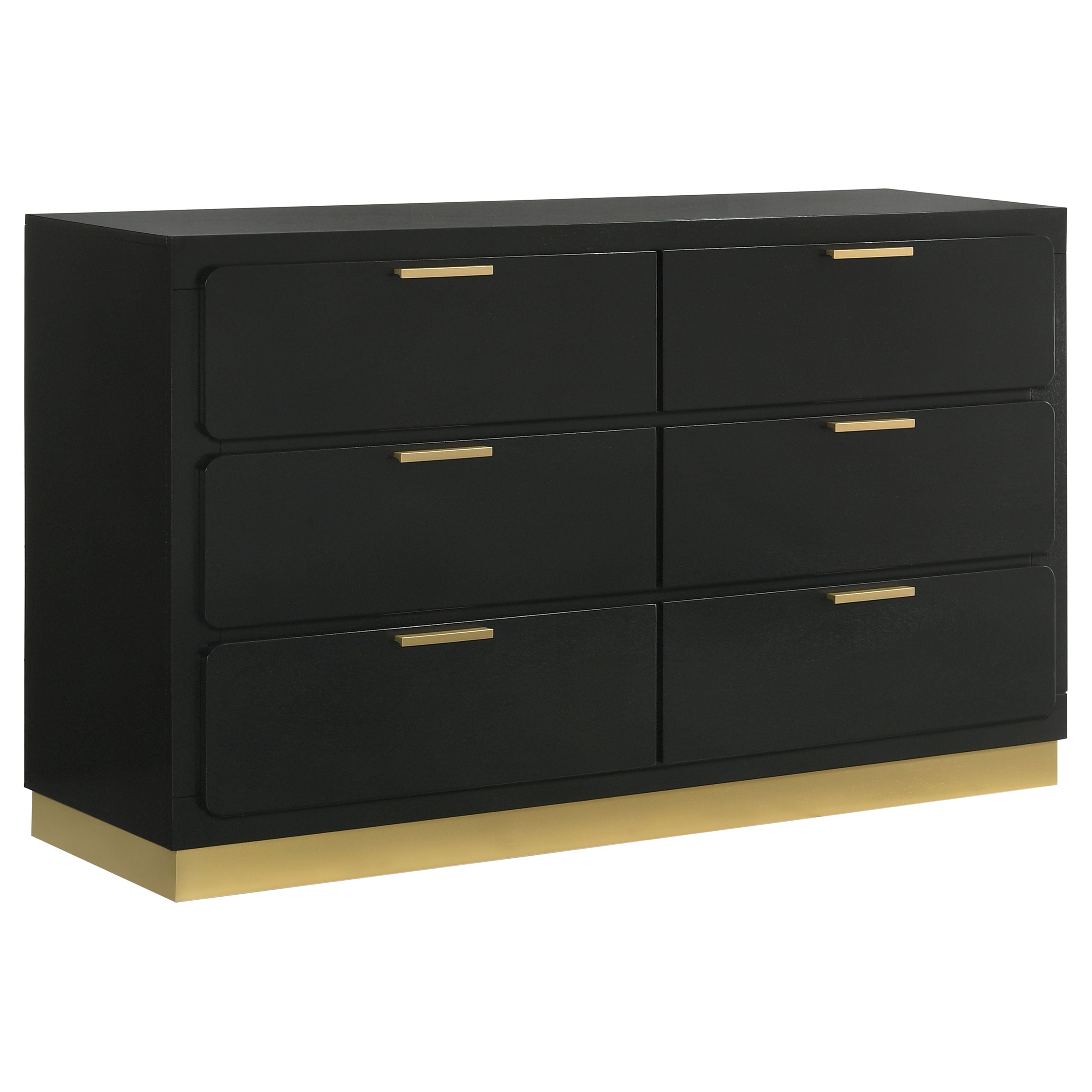 Dar Furniture - Coaster - Caraway 6-drawer Dresser Black - 224783