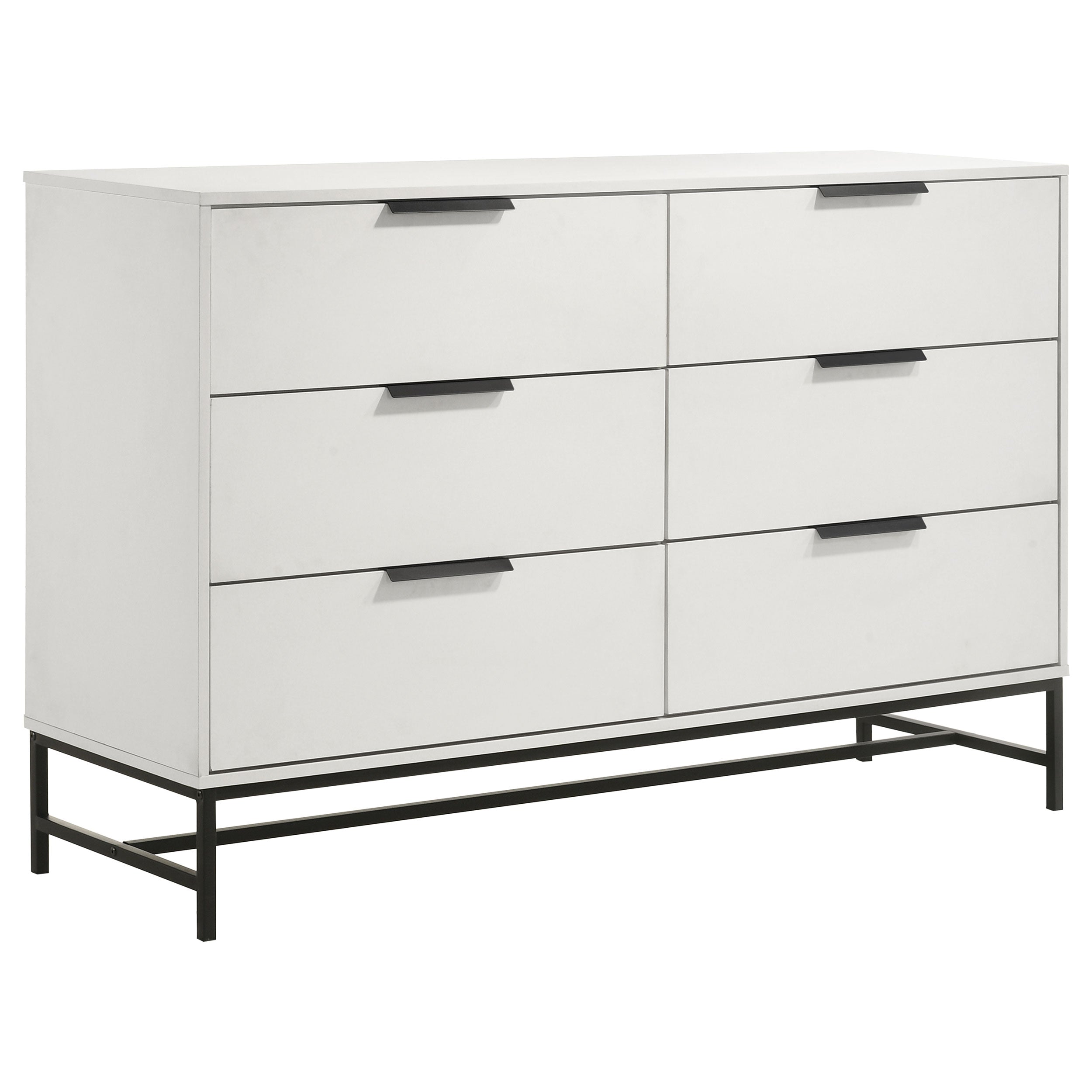 Dar Furniture - Coaster - Sonora 6-drawer Bedroom Dresser White  - 224863