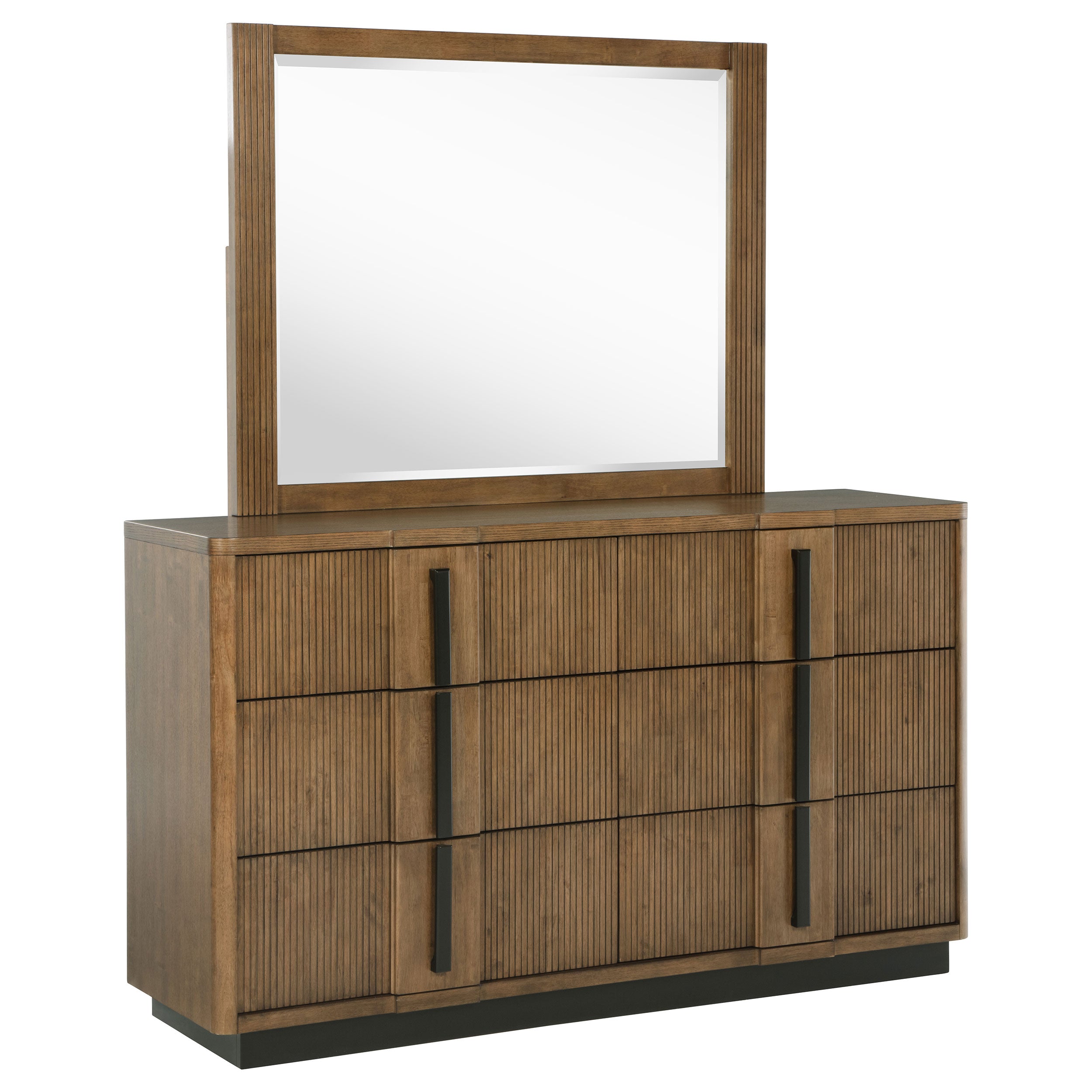 Dar Furniture - Coaster - Terrace 6-drawer Dresser and Mirror Ash Brown - 224903M
